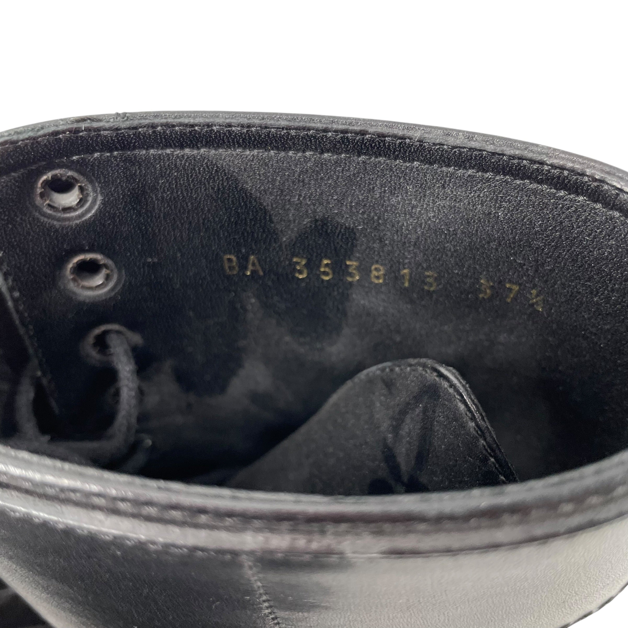 SAINT LAURENT/Biker Boots/EU 37.5/Leather/BLK/SINGLE STRAP TWO BUCKLES view 5