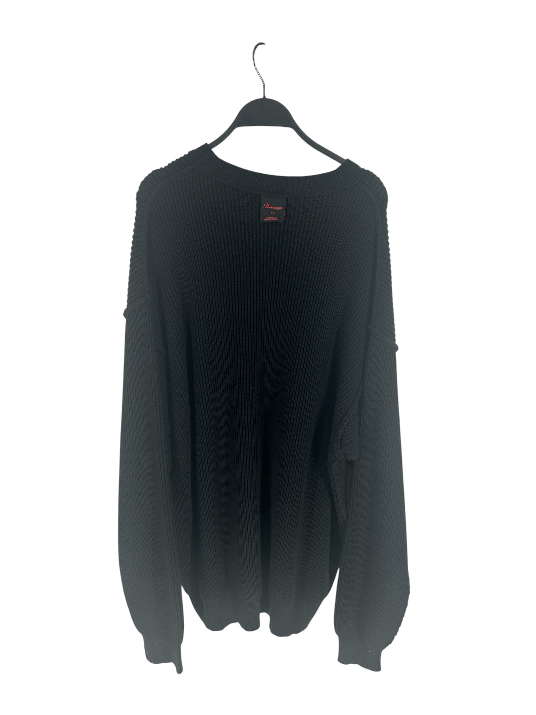 BALENCIAGA/Sweater/M/Cotton/BLK/Turtle Neck/INSIDE OUT view 2