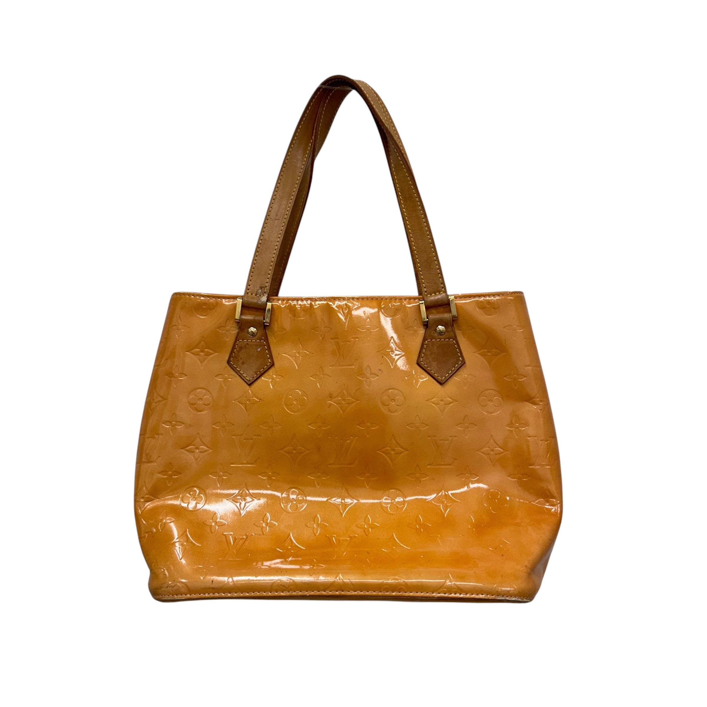 LOUIS VUITTON/Tote Bag/Monogram/Leather/YEL/Vernis Yellow view 1