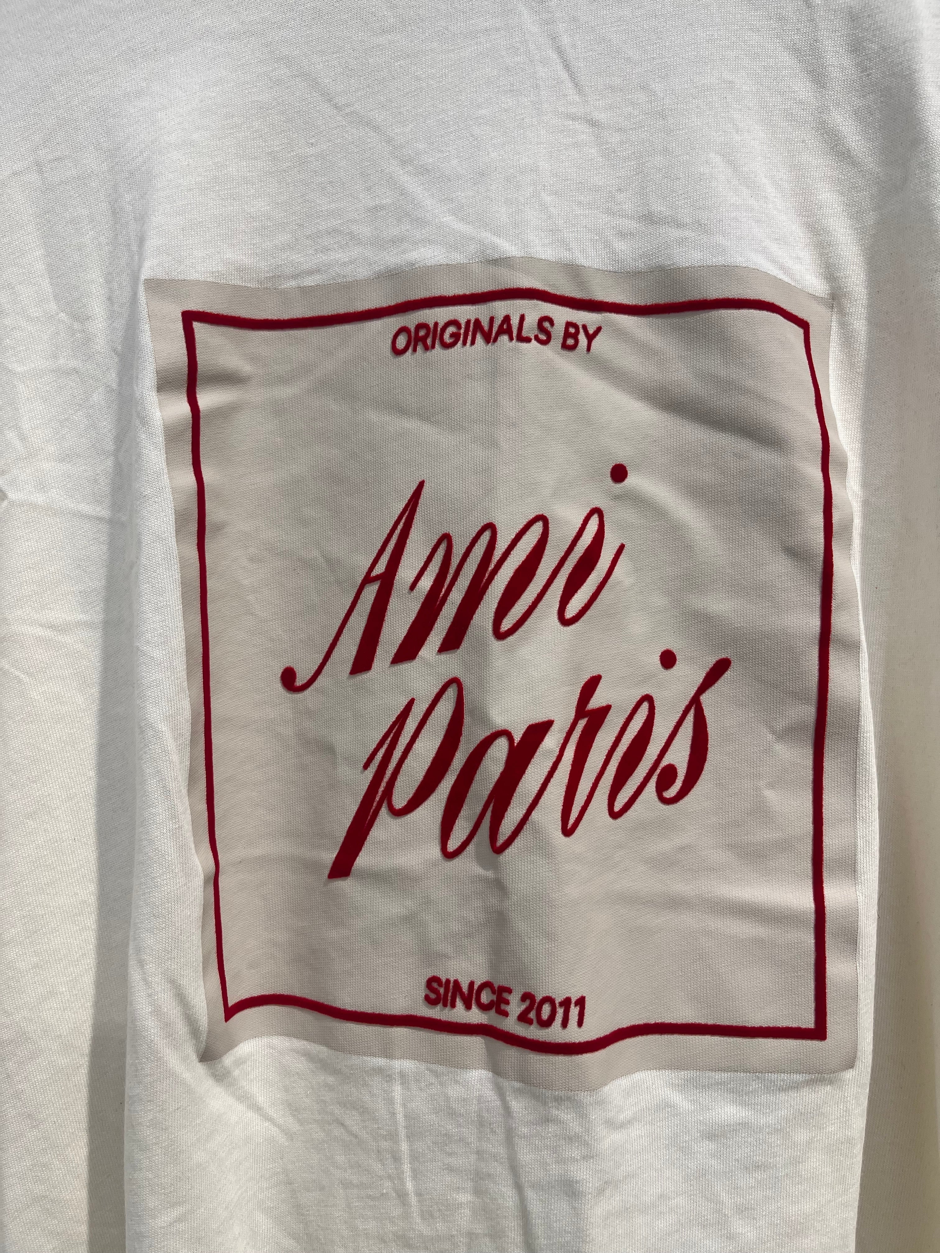 ami alexandre mattiussi/T-Shirt/L/Cotton/WHT/RED VELOR LOGO view 5