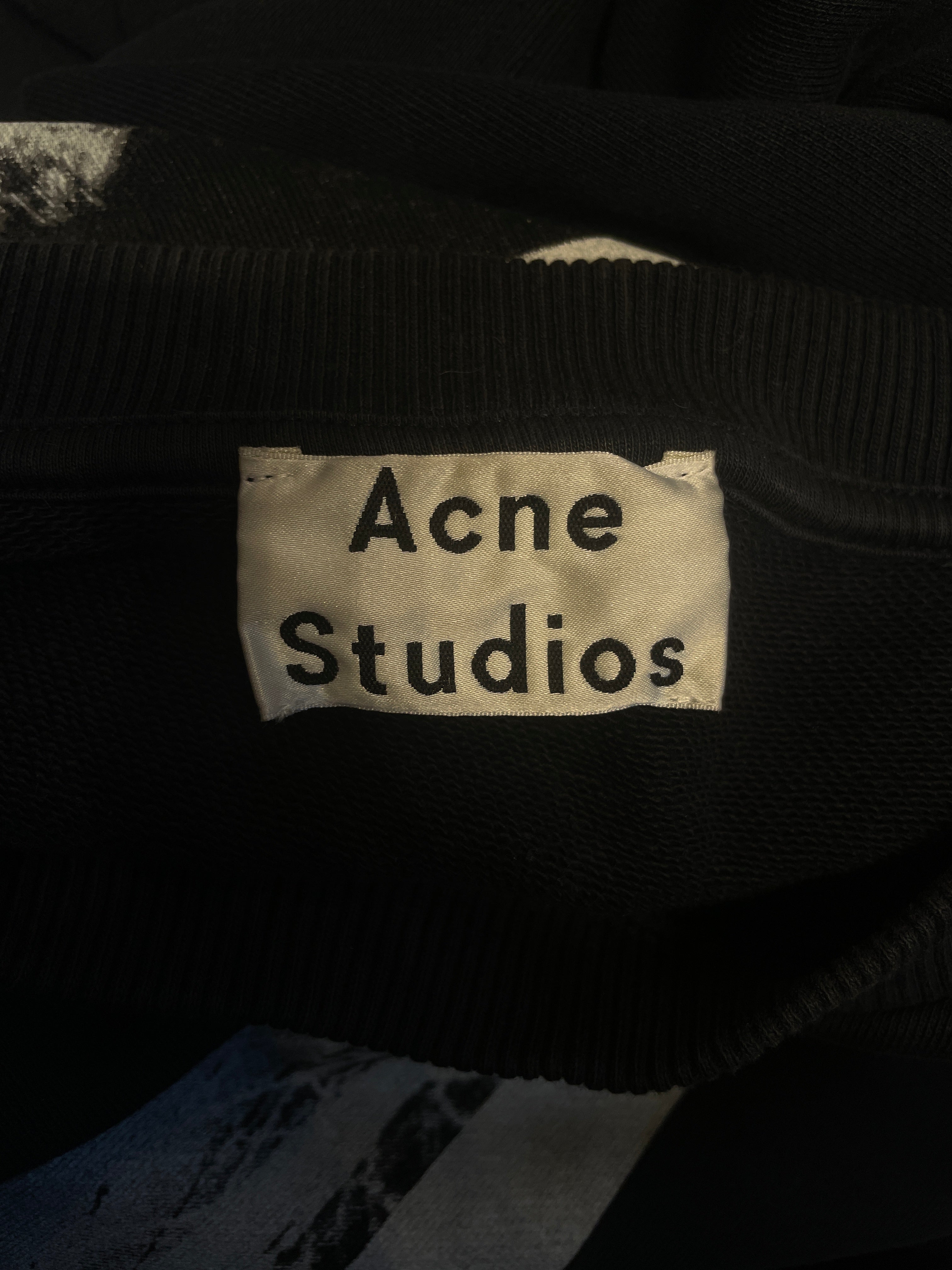 Acne Studios/Sweatshirt/L/Graphic/Cotton/BLK/acne tudios propganda crew view 3