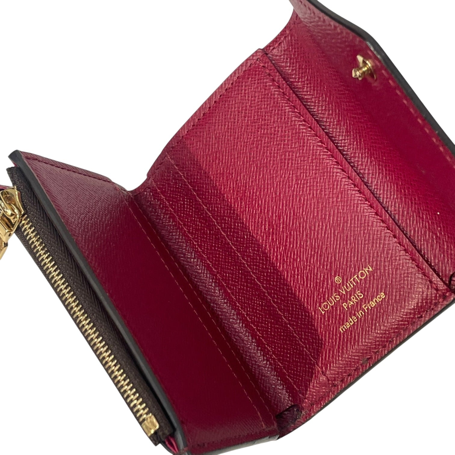 LOUIS VUITTON/Trifold Wallet/Monogram/Leather/RED/L's/Zoe Red Patent view 3