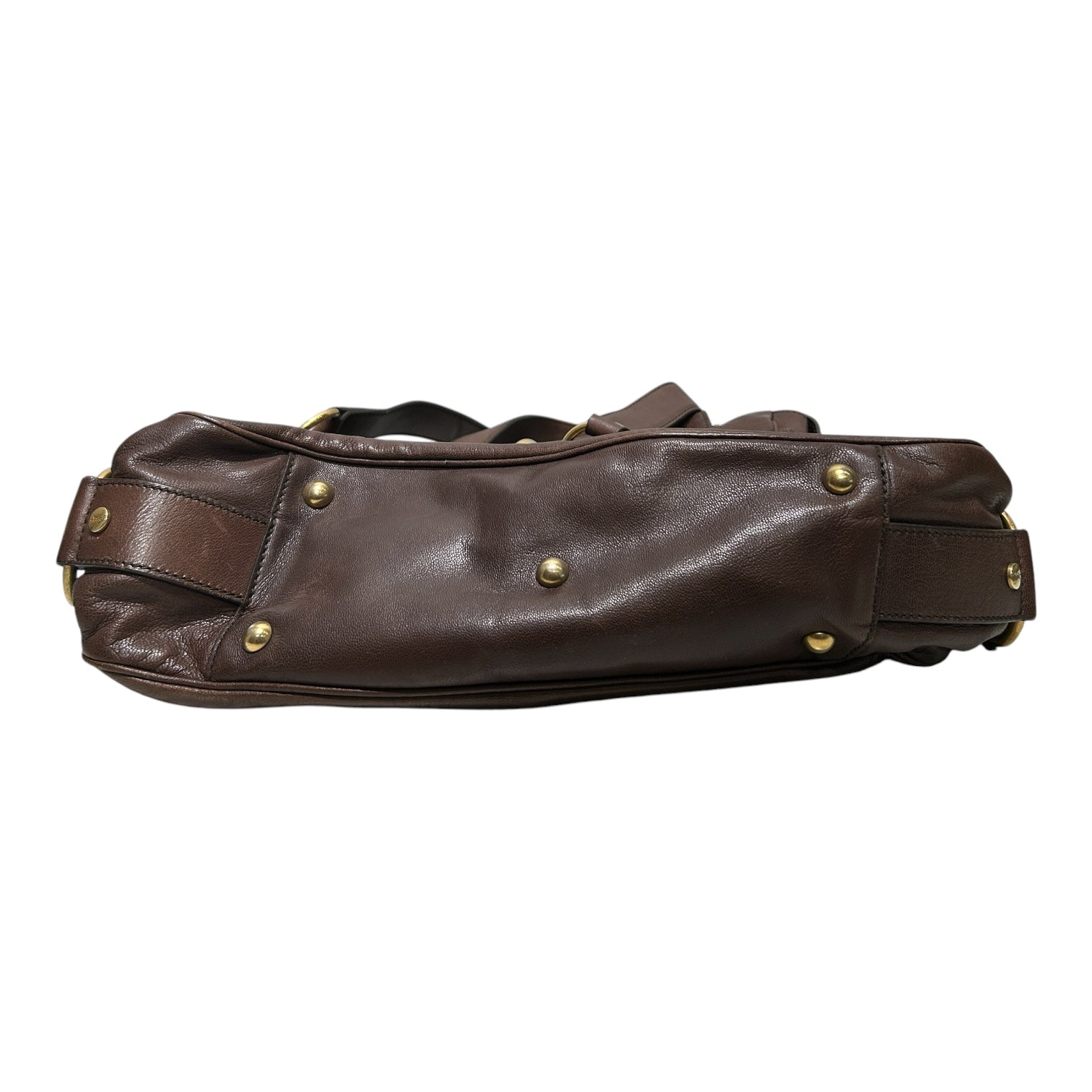YVES SAINT LAURENT/Cross Body Bag/BRW/GOLD HRDWRE TWIST BUCKLE view 3