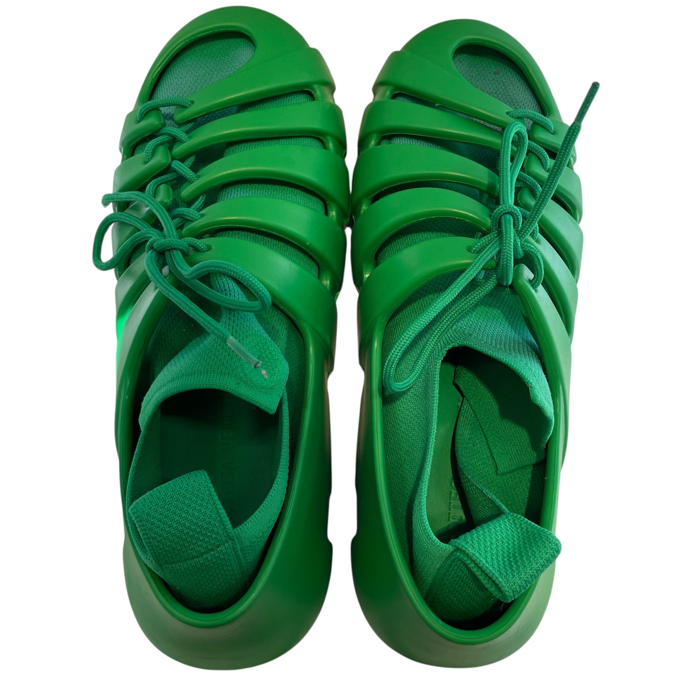 BOTTEGA VENETA/Sandals/EU 44/GRN/TECH RUBBER KNIT view 2