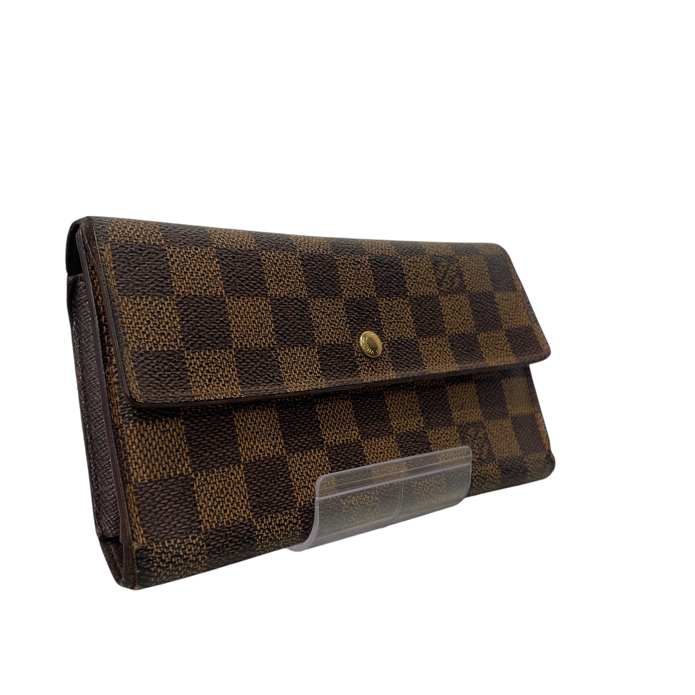 LOUIS VUITTON/Long Wallet/Monogram/Leather/BRW/L's/DAMIER EBENE SARAH WALLET view 2