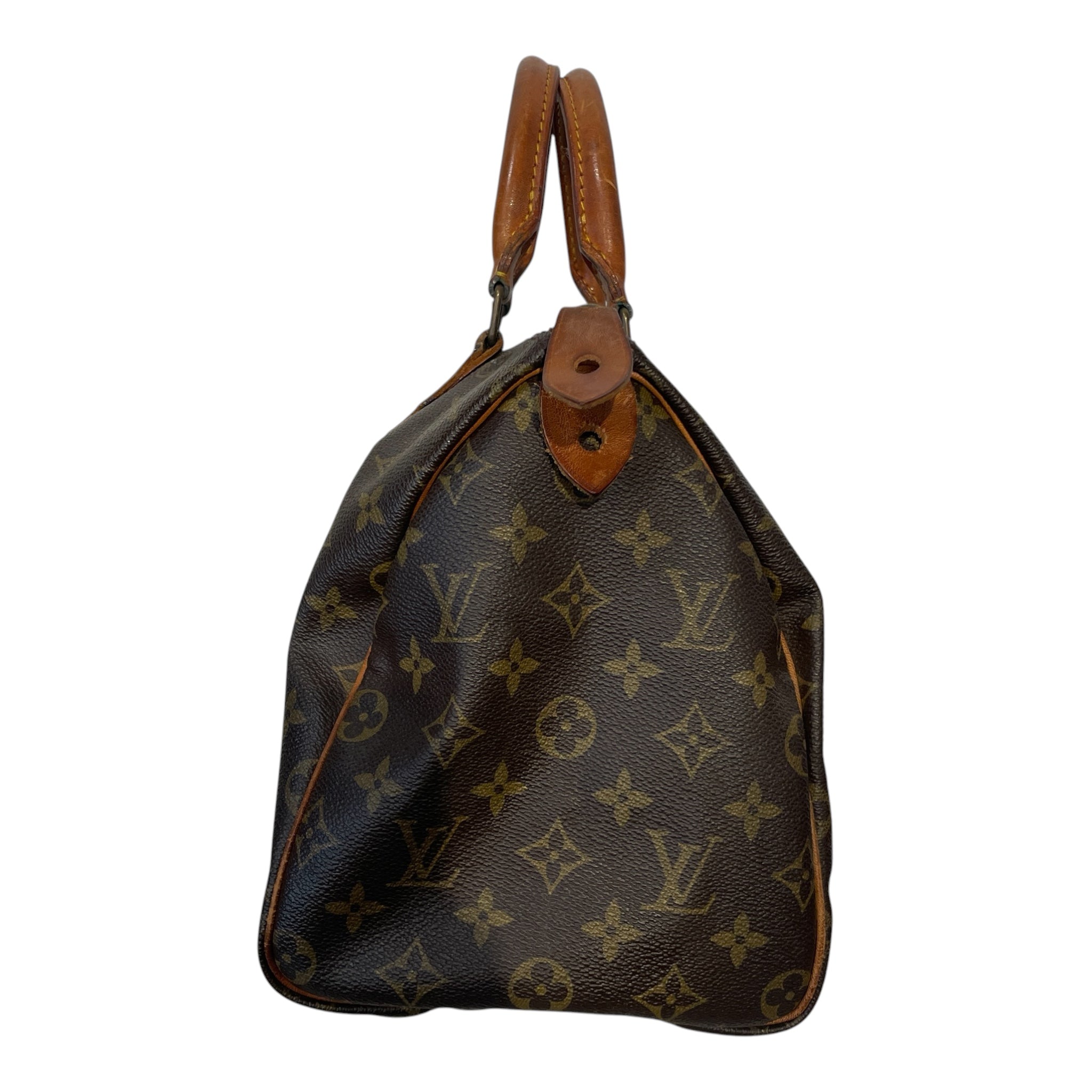 LOUIS VUITTON/Bag/Monogram/Leather/BRW/SPEEDY 30 view 3