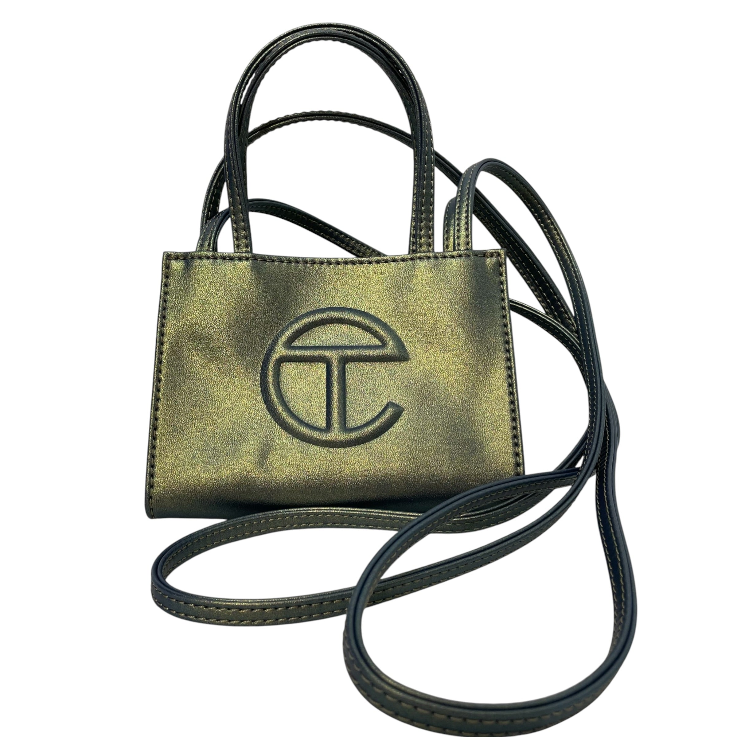 Telfar/Cross Body Bag/GRN/ACID WASH MINI SHOPPING BAG view 1
