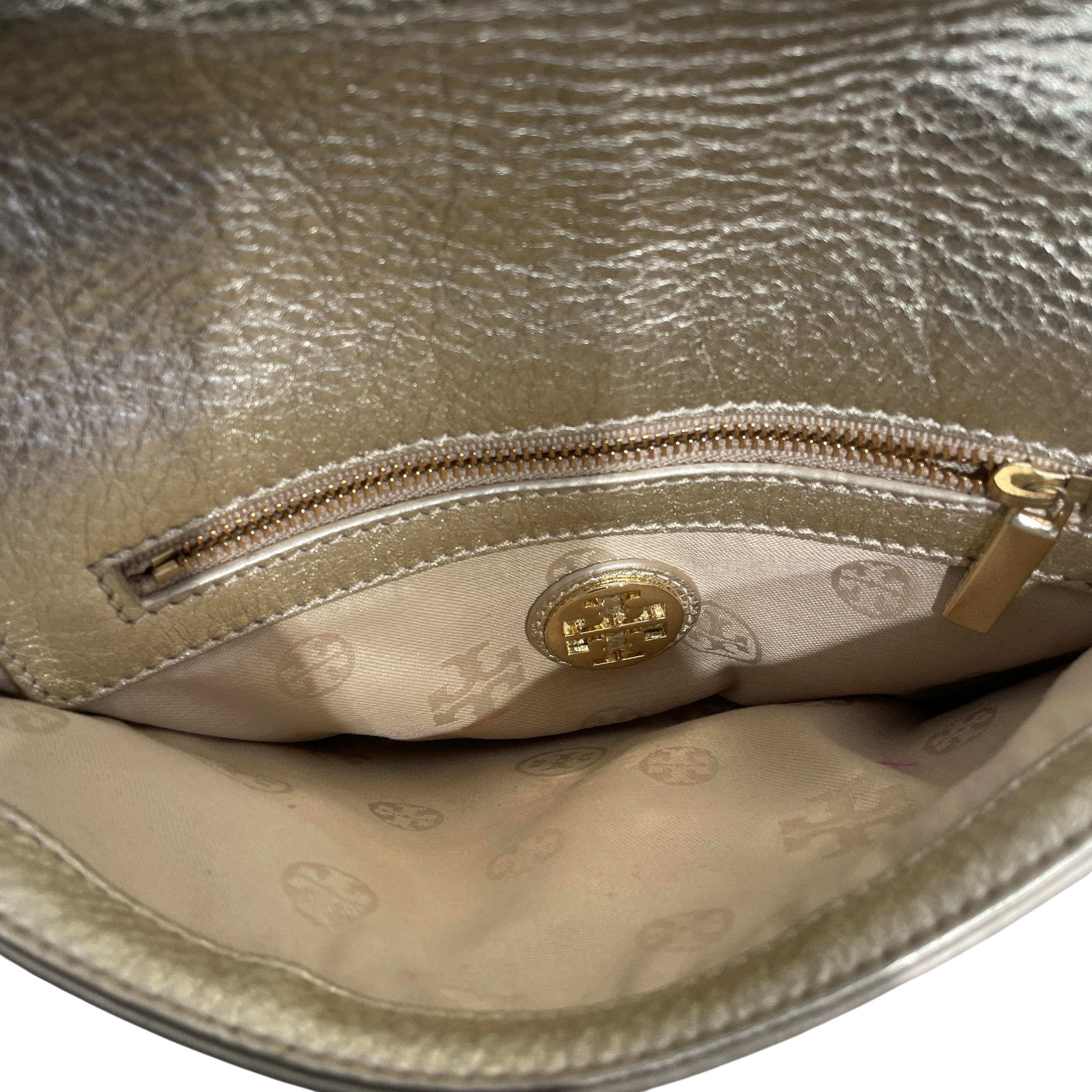 TORY BURCH/Cross Body Bag/Leather/GLD/BRITTEN  METALLIC GOLD view 3