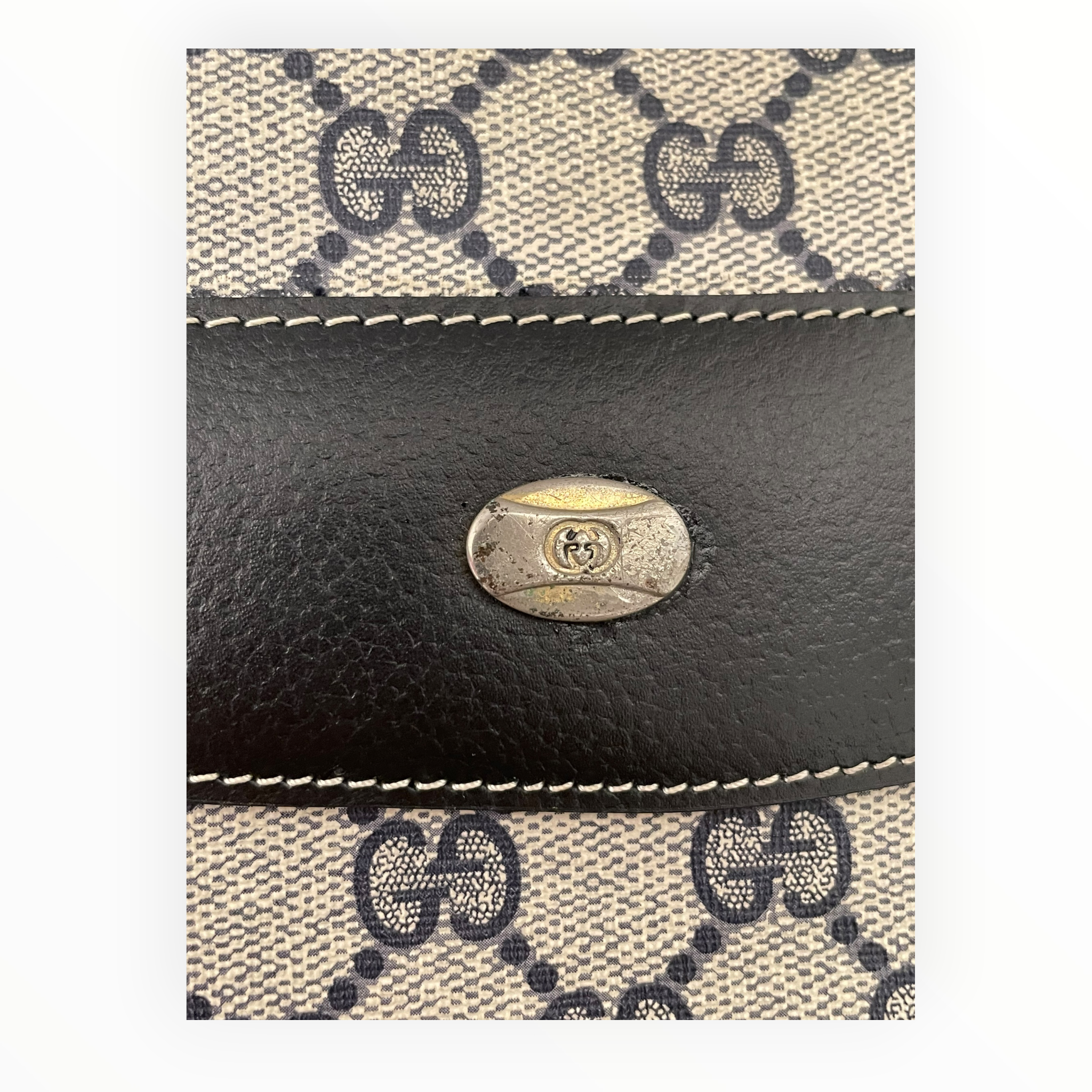 GUCCI/Vintage/Tote Bag/Monogram/GRY/GG Supreme Tote Monogram view 7