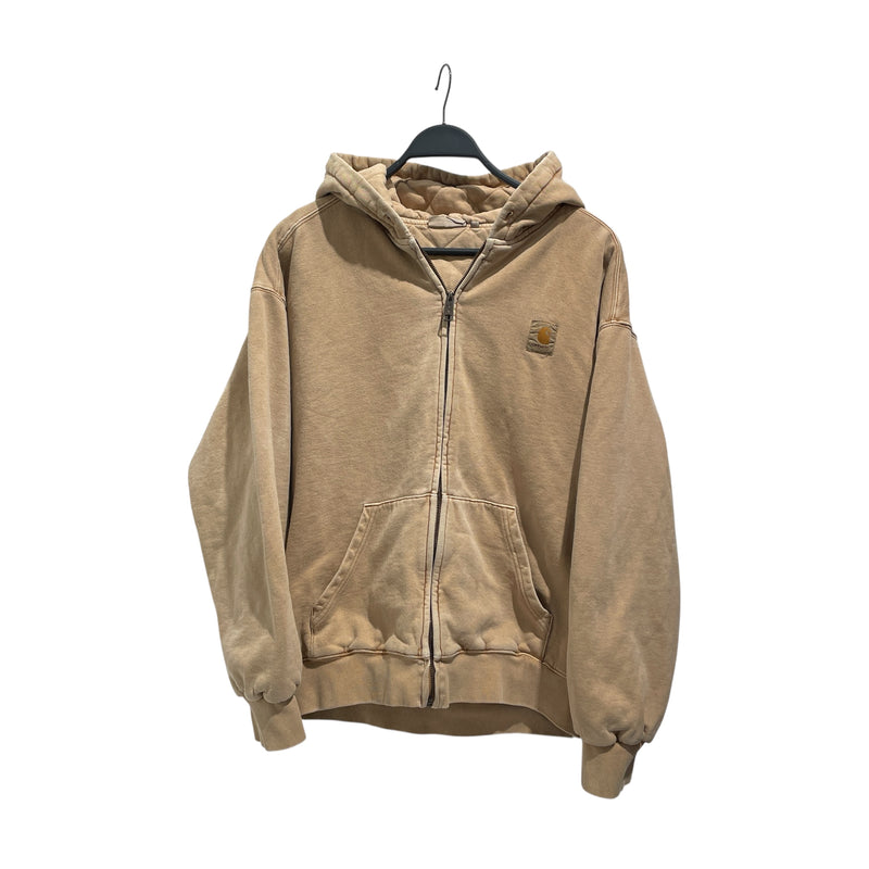 CARHARTT WIP(WORK IN PROGRESS)/Zip Up Hoodie/M/Cotton/BEG/Hooded vista jacket