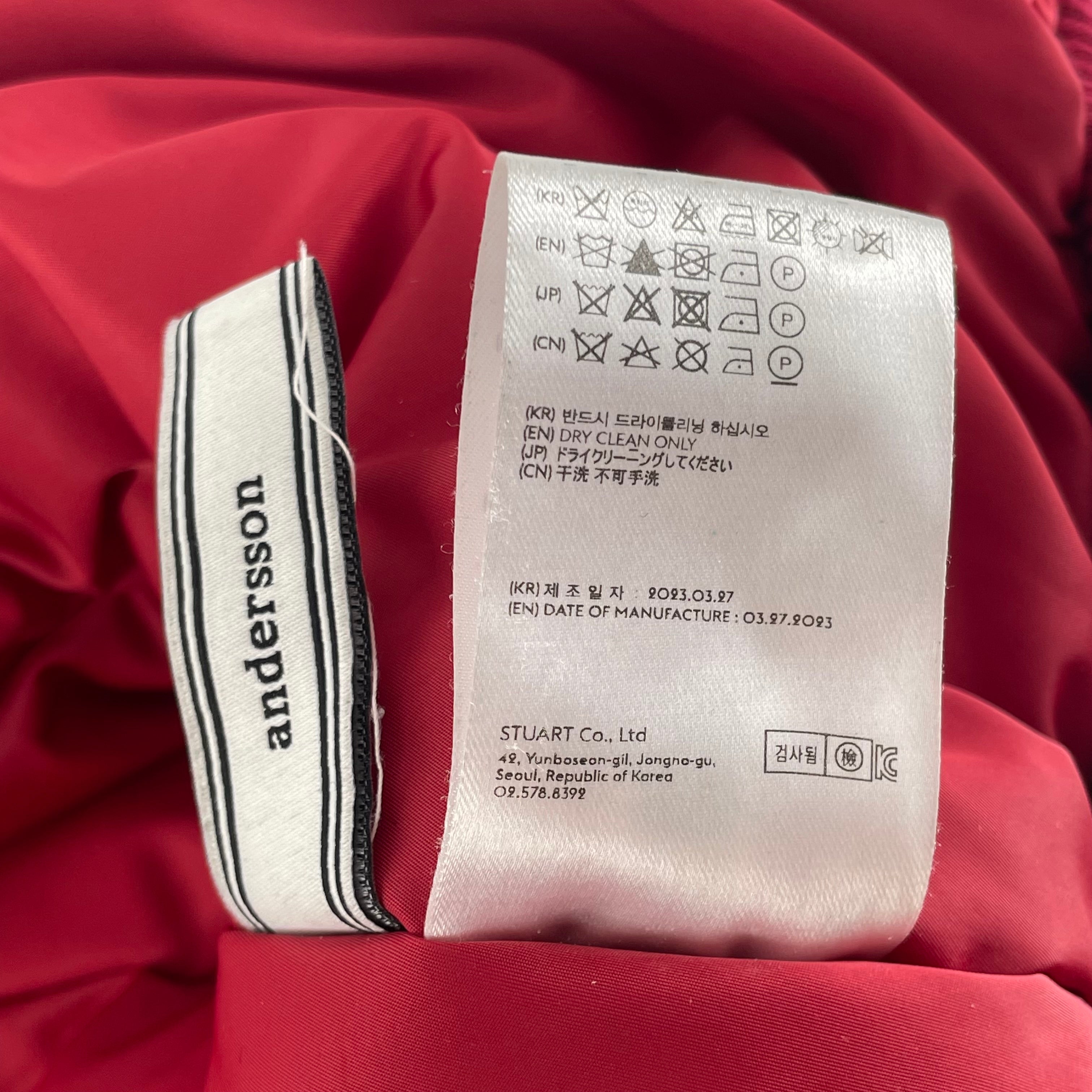 Andersson Bell/Zip Up Hoodie/XS/Nylon/PNK/AWA487WPINK view 4