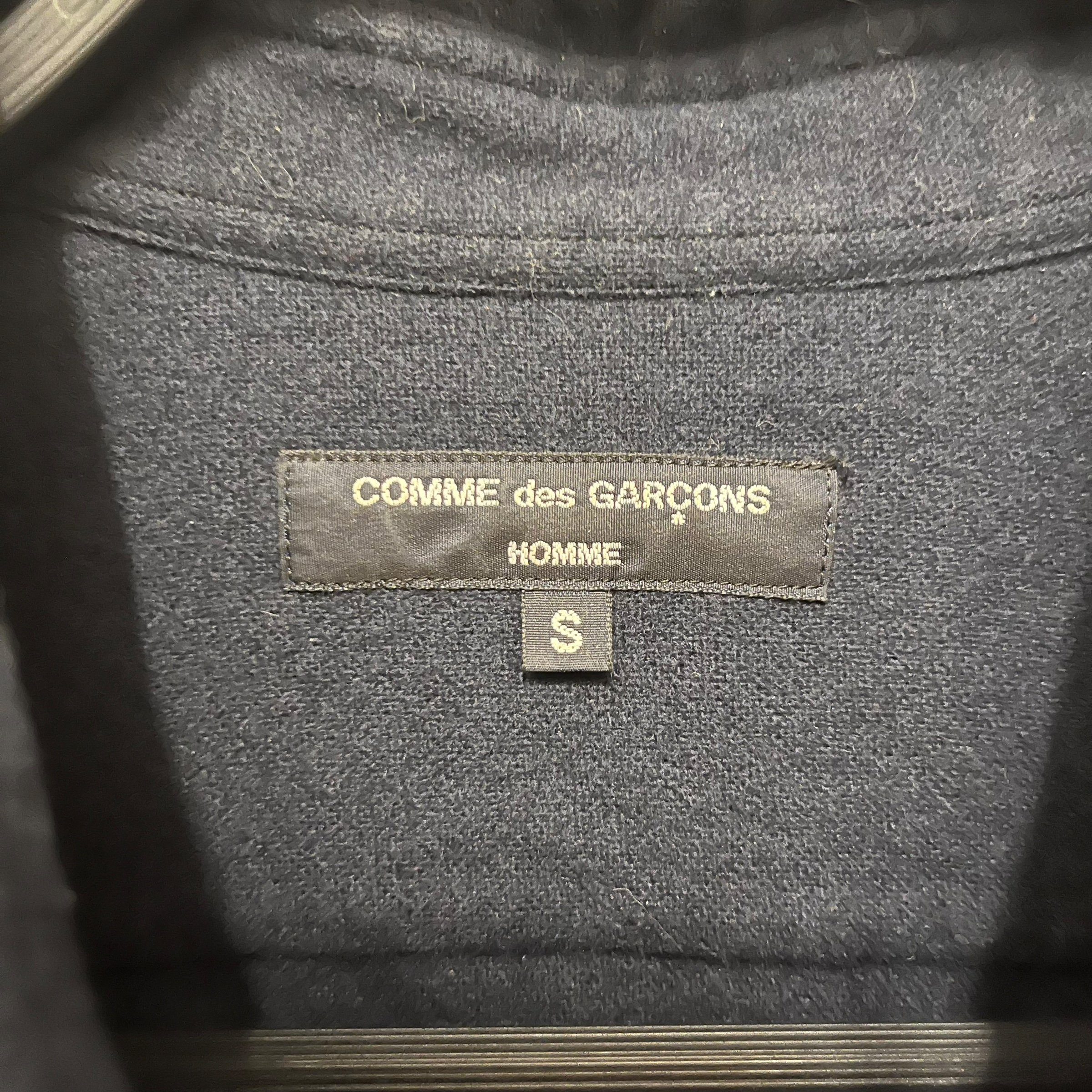 COMME des GARCONS HOMME PLUS/LS Shirt/S/Wool/NVY/Stripe/ view 4