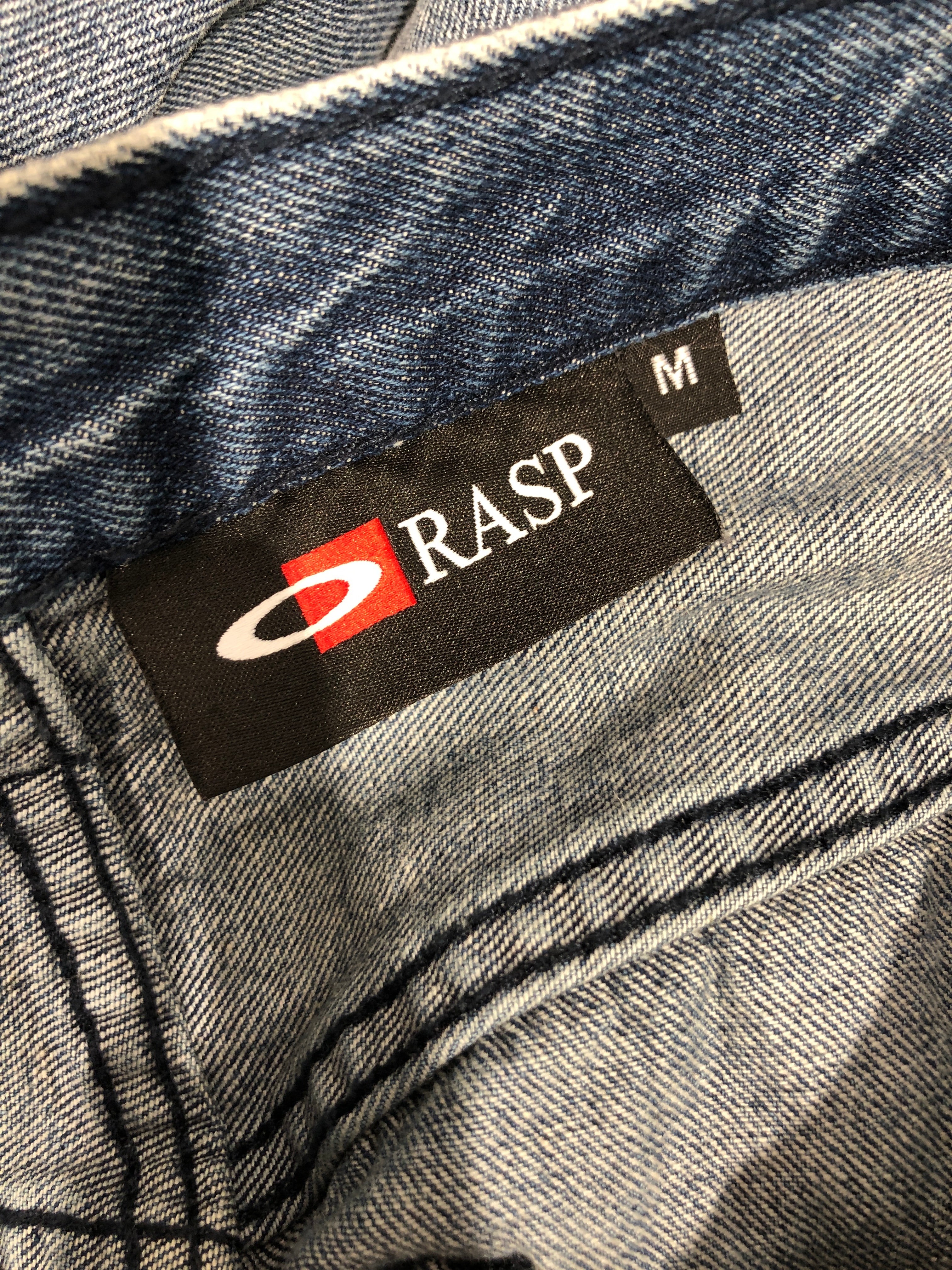 Raspberry Hills/Pants/M/Cotton/IDG/baggy denim w/ waistband logo view 4