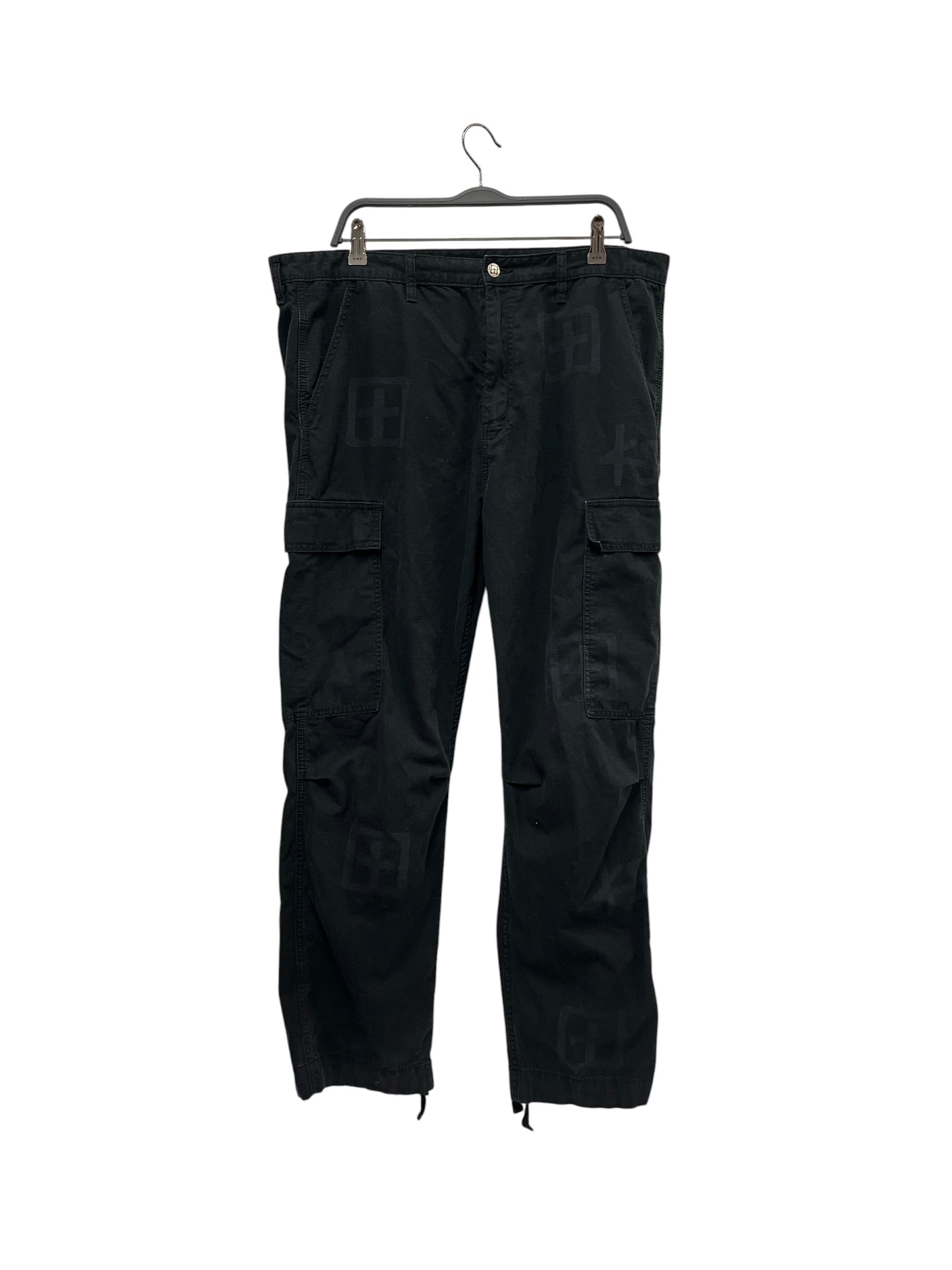 ksubi/Cargo Pants/XL/Cotton/BLK/All Over Print/FUGITIVE CARGO PANT KASH BOX view 1