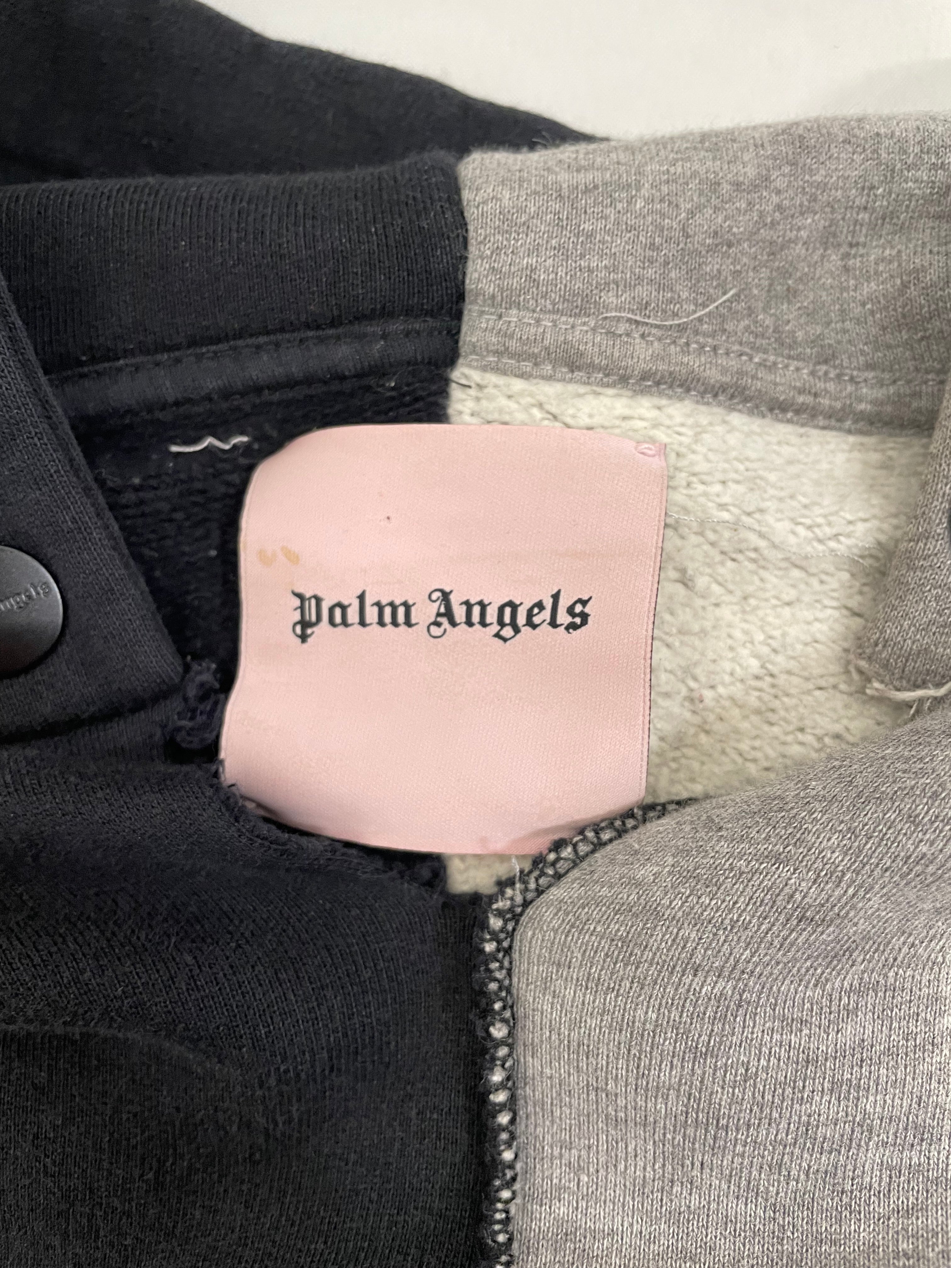 Palm Angels/Hoodie/M/Cotton/MLT/GRY/BLK SPLIT HOODIE view 3