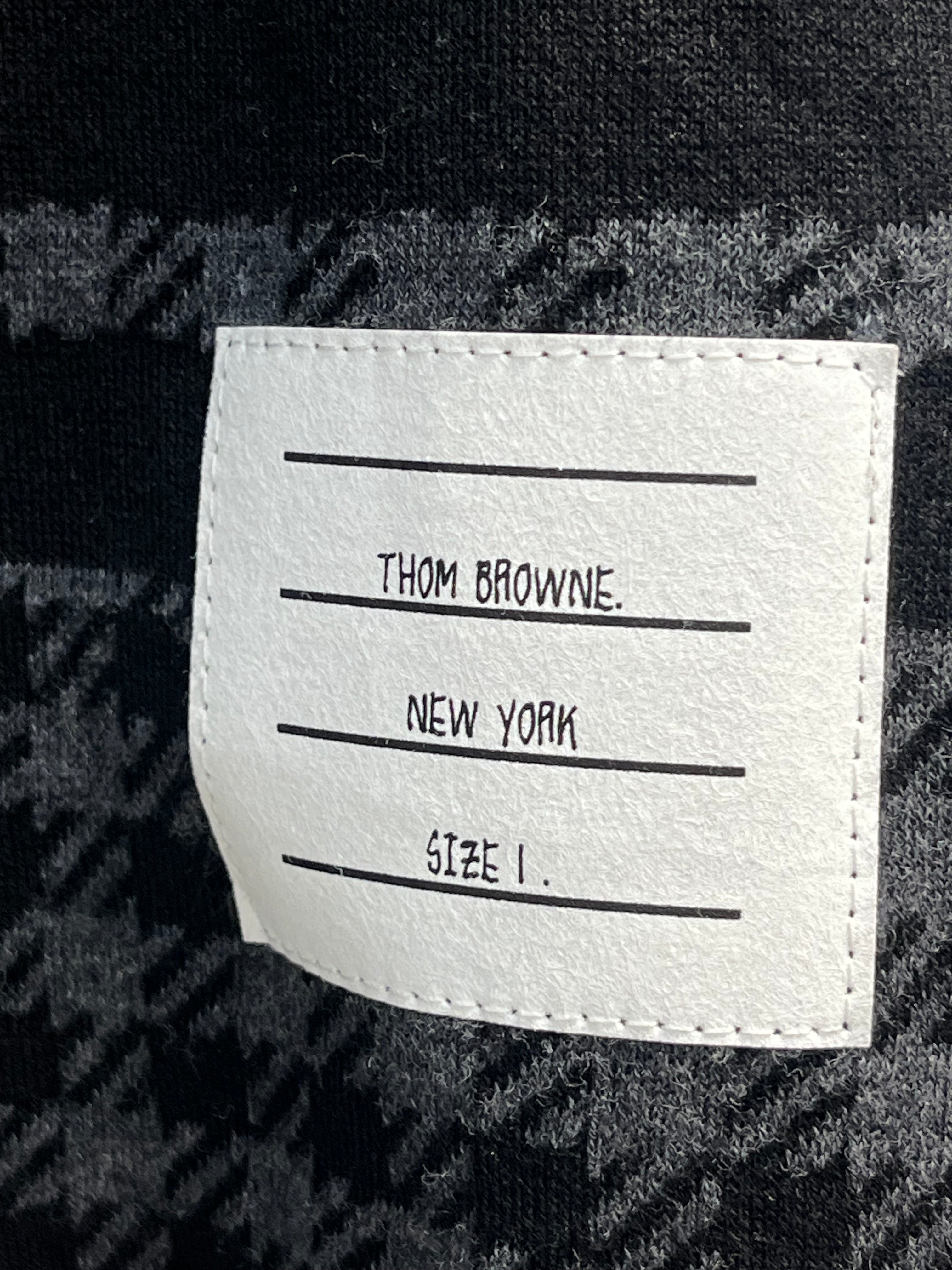 THOM BROWNE. NEW YORK/Shorts/1/Cotton/BLK/houndstooth view 5