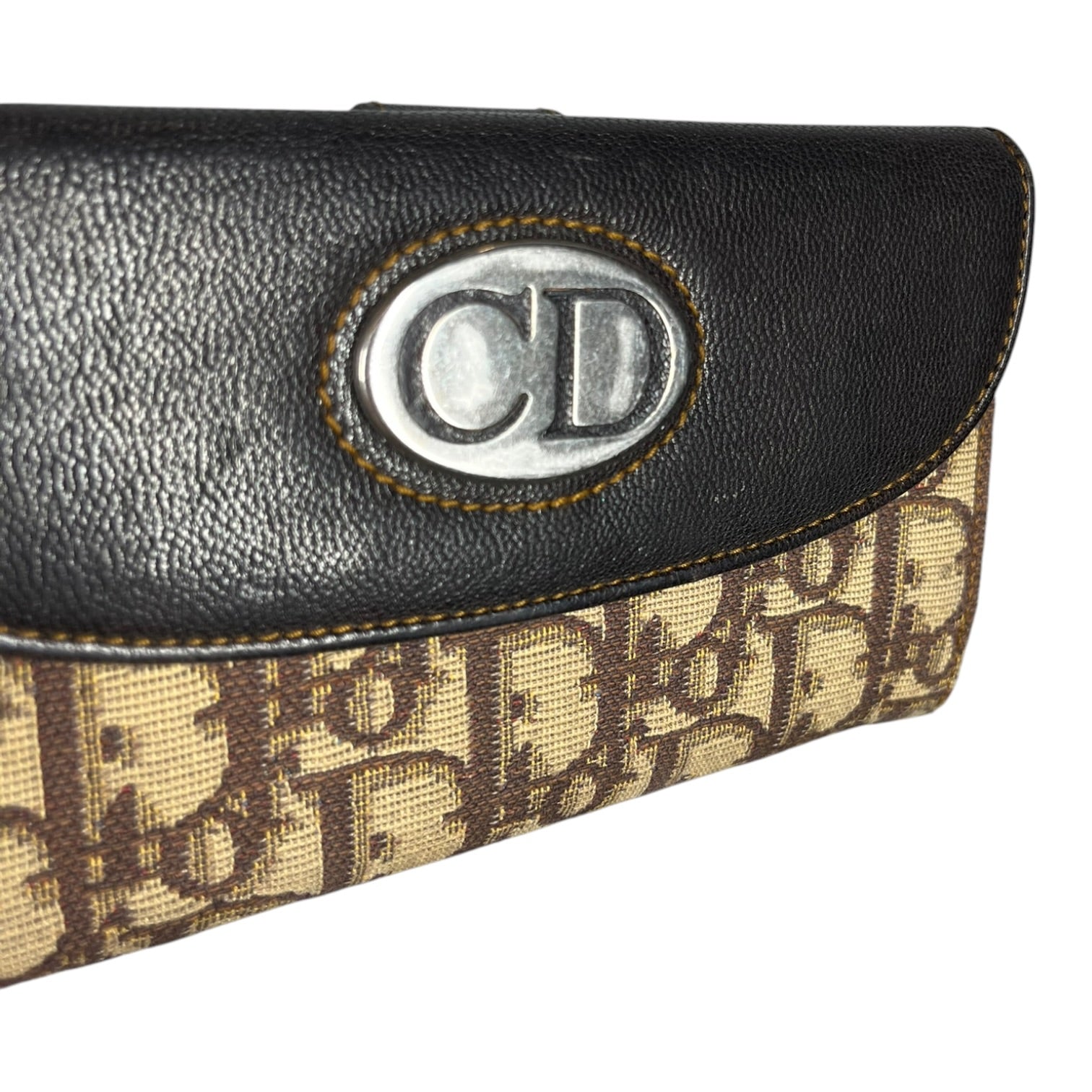 Christian Dior/Long Wallet/Monogram/BRW/L's/CD Vintage Trotter Wallet view 3