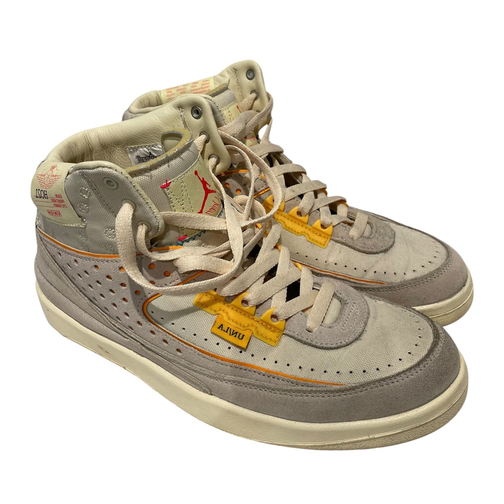 NIKE/Union Los Angeles/Hi-Sneakers/US 8.5/Cotton/CRM/Jordan 2 High view 1
