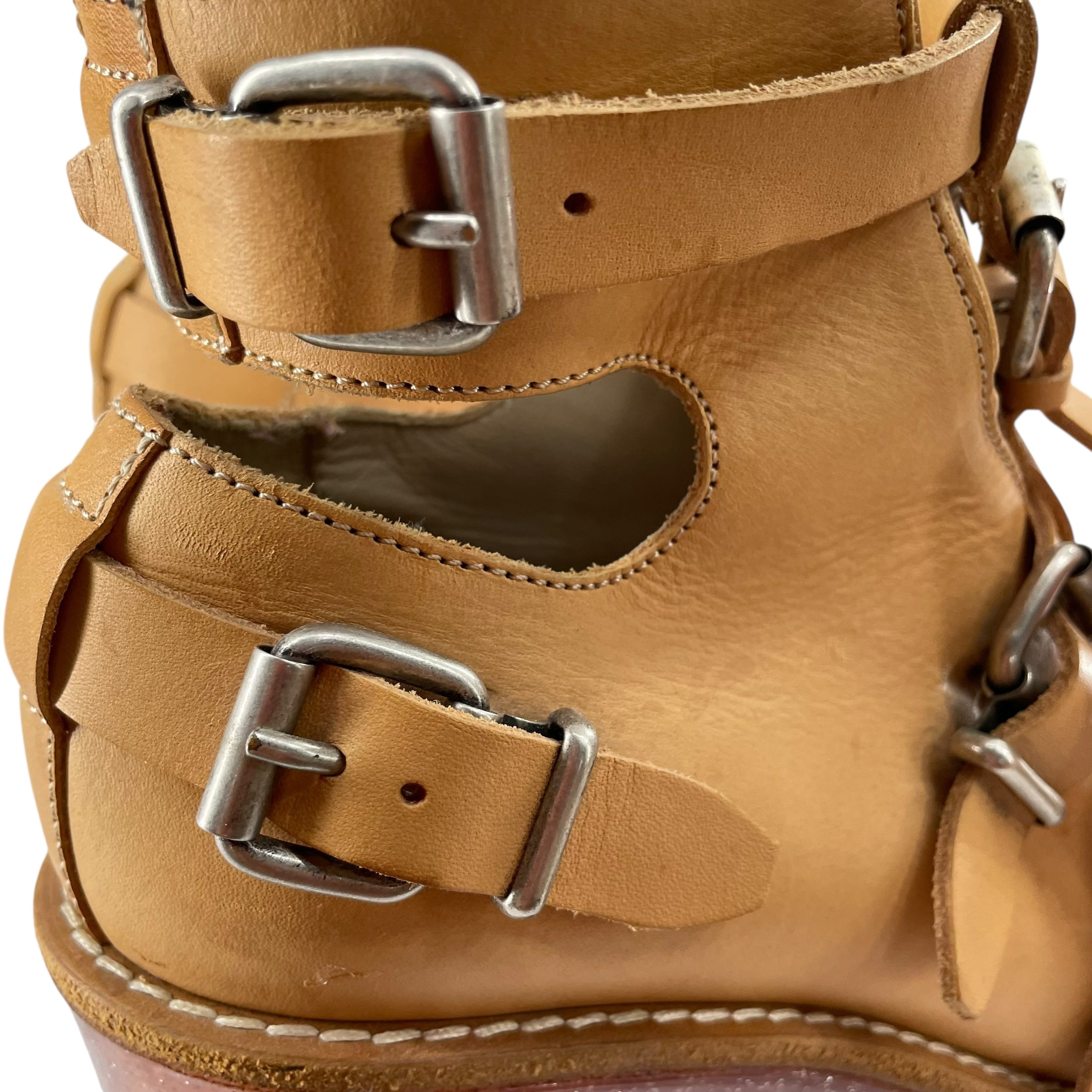 Acne Studios/Vintage/Boots/EU 37/Leather/CML/GLITTER HEEL BUCKLE view 7
