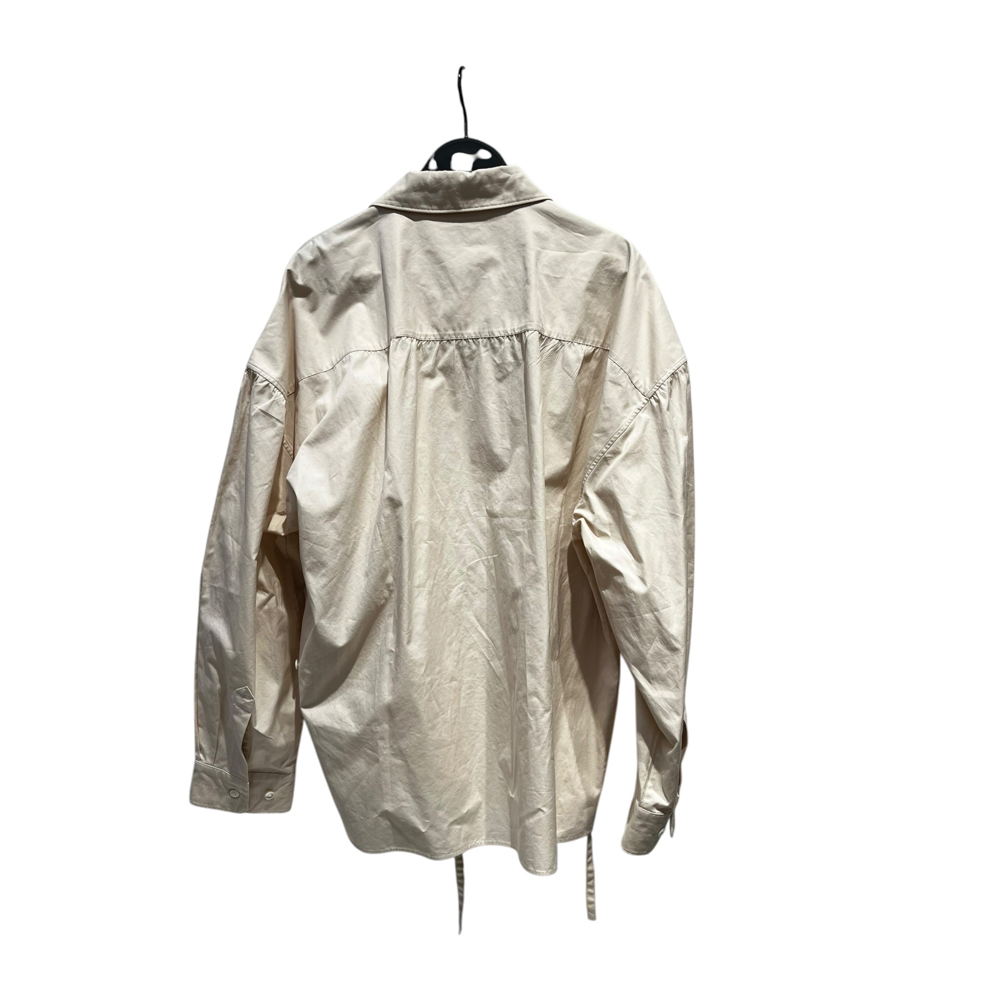 LEMAIRE/LS Blouse/42/Cotton/BEG/Straight Collar Twisted Shirt view 2