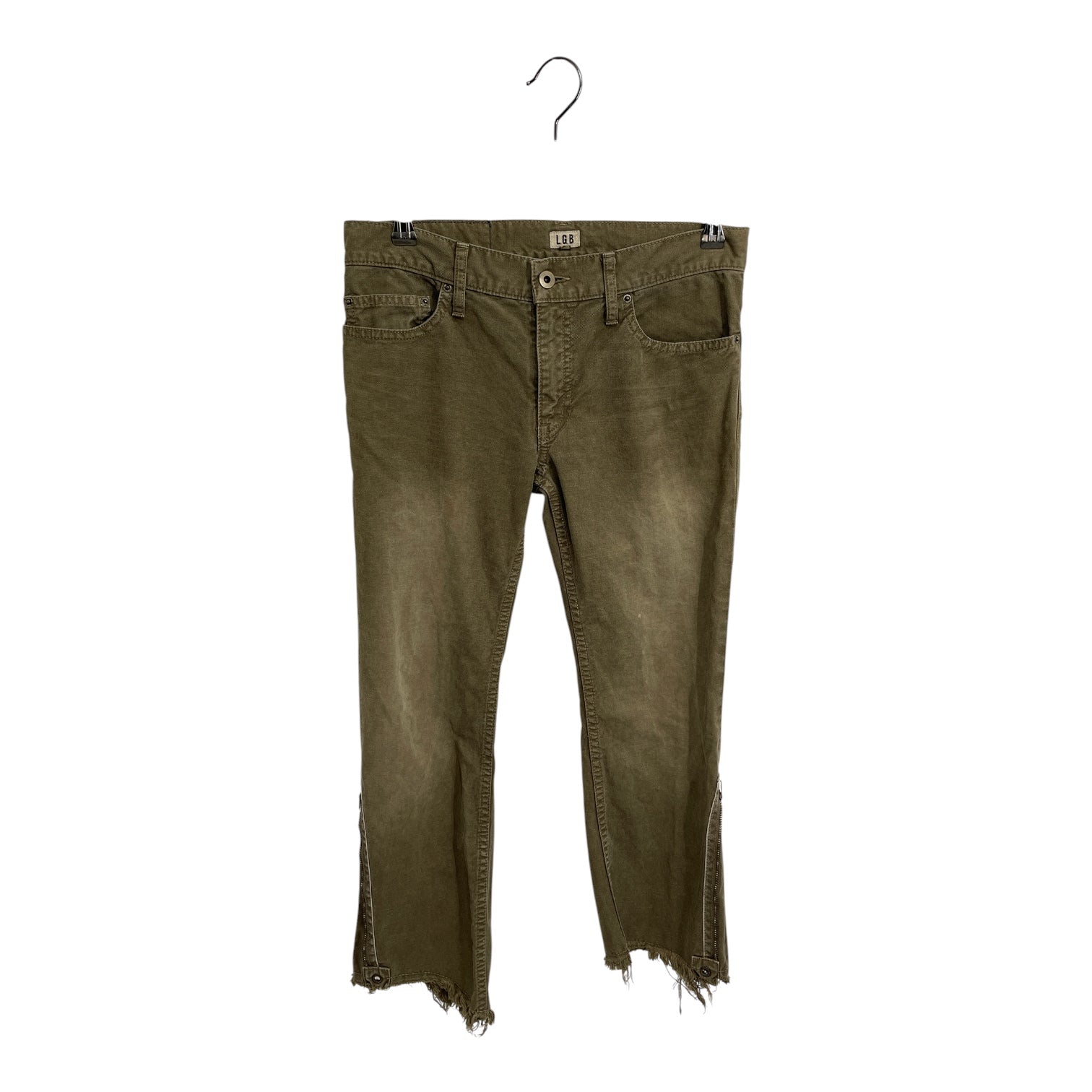 LE GRAND BLEU/Skinny Pants/26/Cotton/KHK/CAPRI PANTS view 1