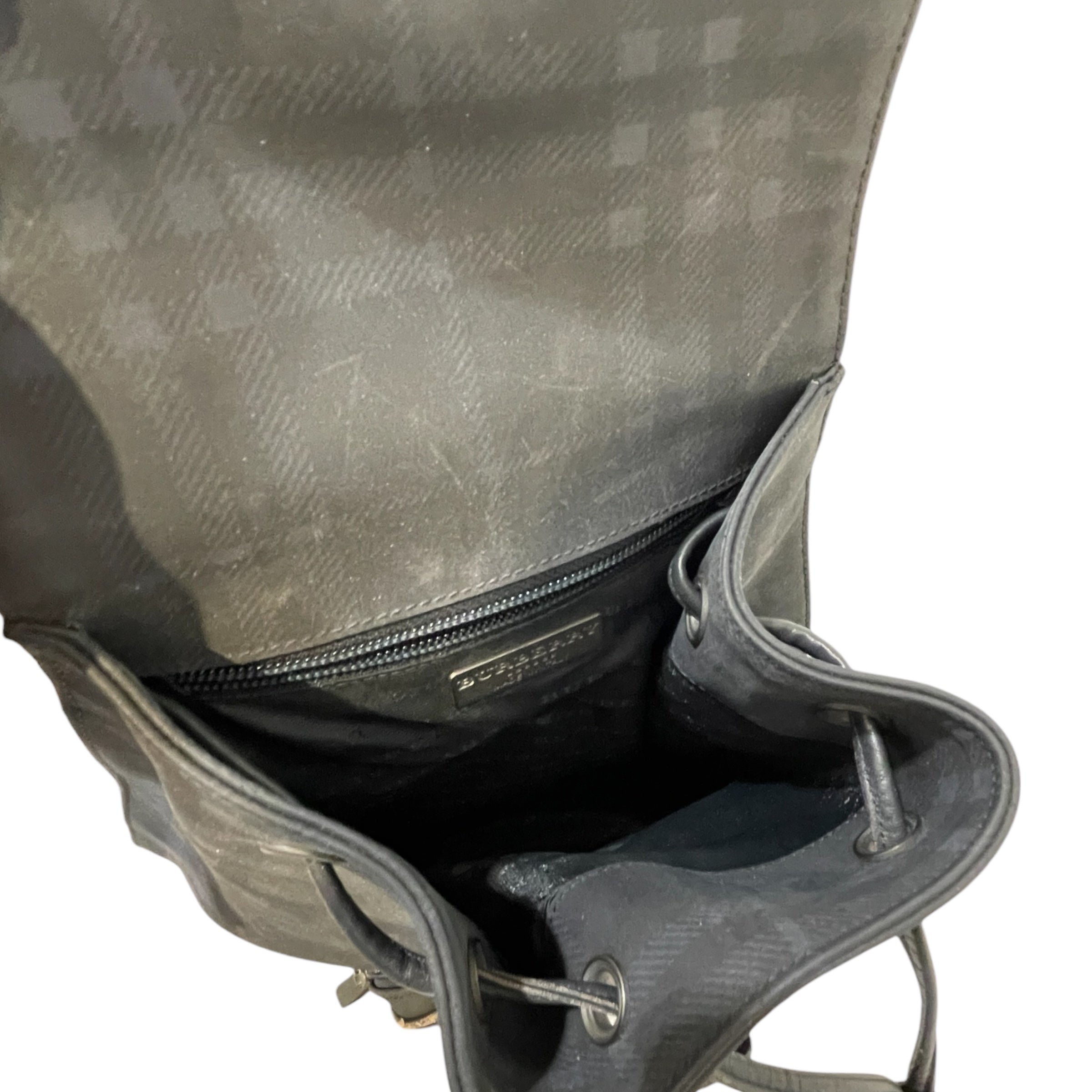 BURBERRY/Backpack/Plaid/Leather/NVY/Nova Check view 4