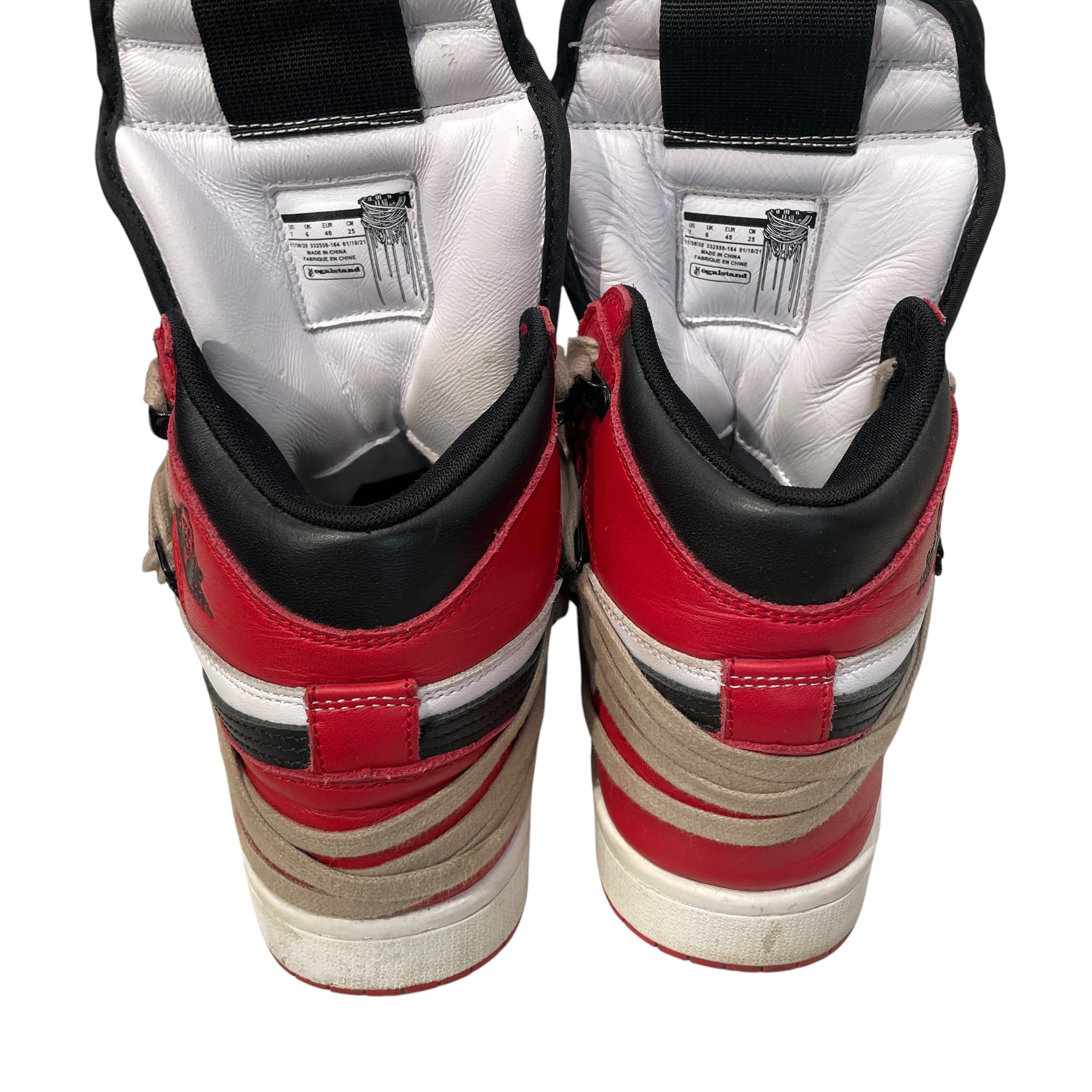 VOGALSTAND/Hi-Sneakers/US 7/Leather/RED/JORDAN 1 /RO DESIGN view 3
