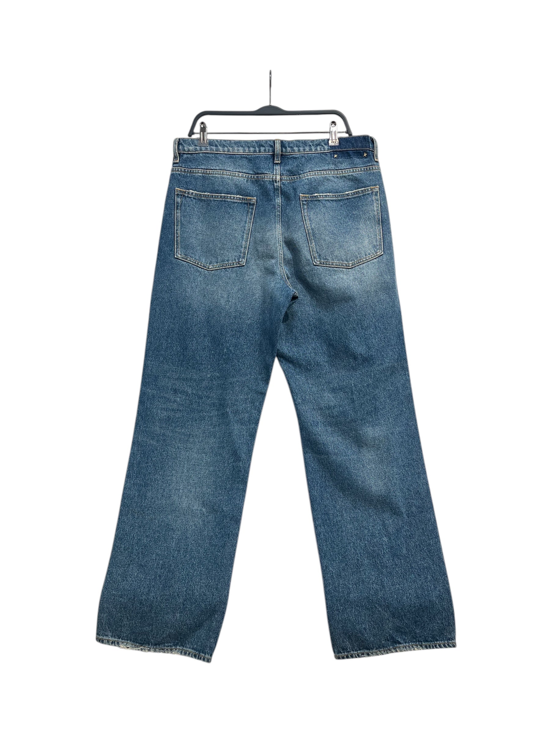 GOLDEN GOOSE/Pants/34/Cotton/BLU/Button Fly/GOLD HRDWR- view 2