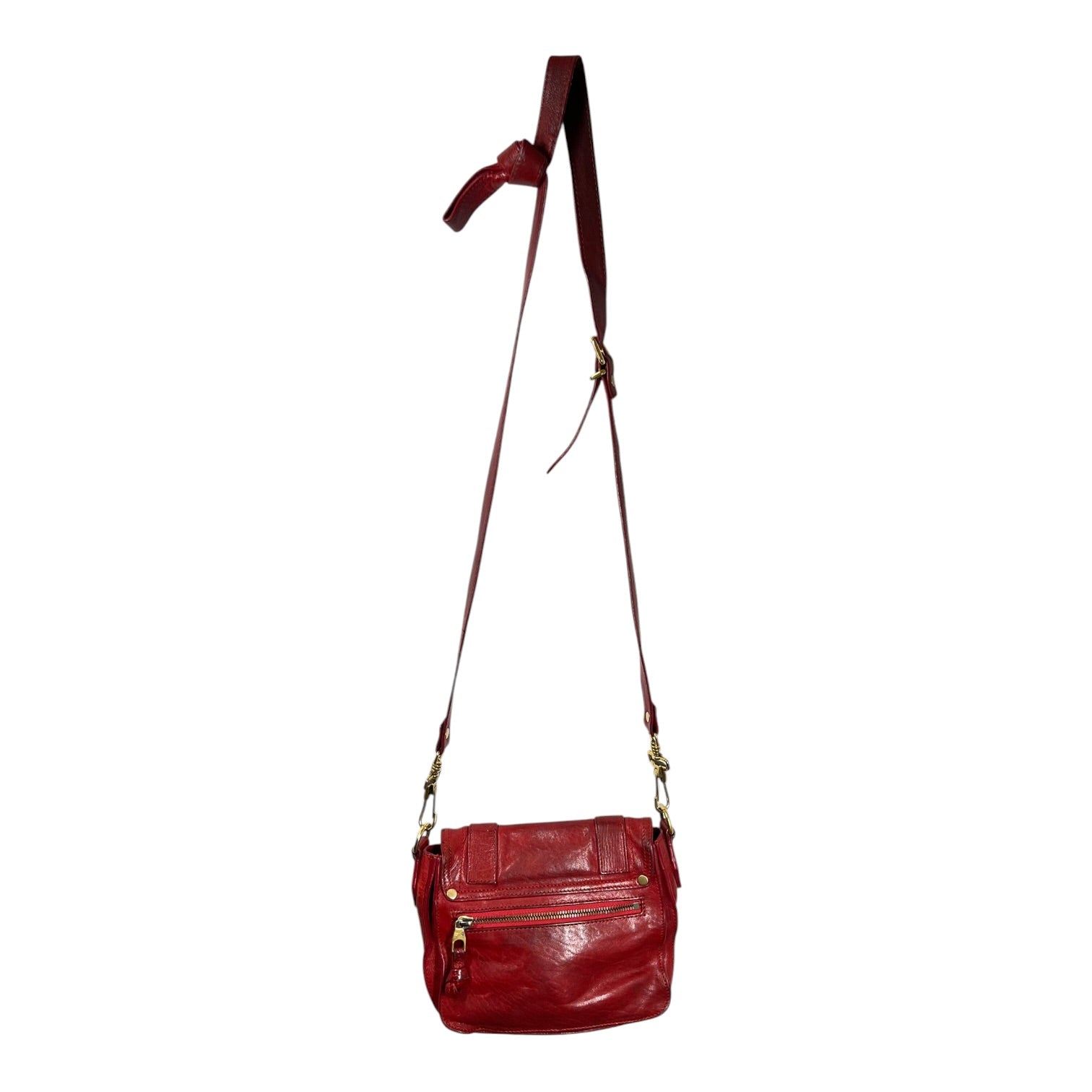 PROENZA SCHOULER/Hand Bag/Leather/RED/flap bag view 2