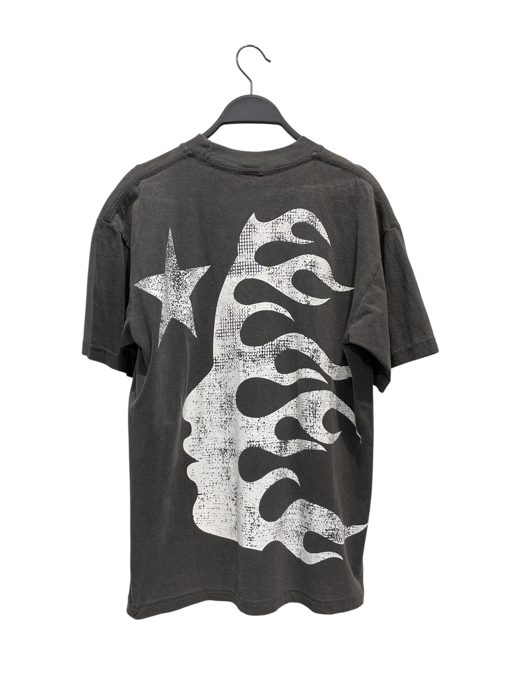 HELLSTAR/T-Shirt/S/Cotton/GRY/Graphic/EMOJI FACE view 2