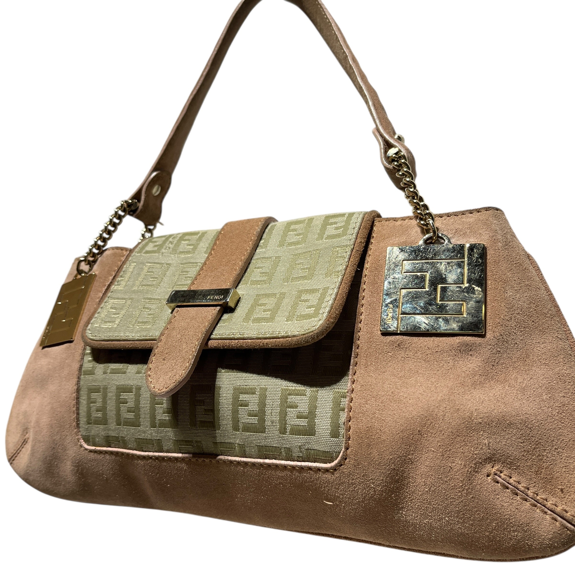 FENDI/Hand Bag/Suede/PNK/ZUCCHINO FF view 2