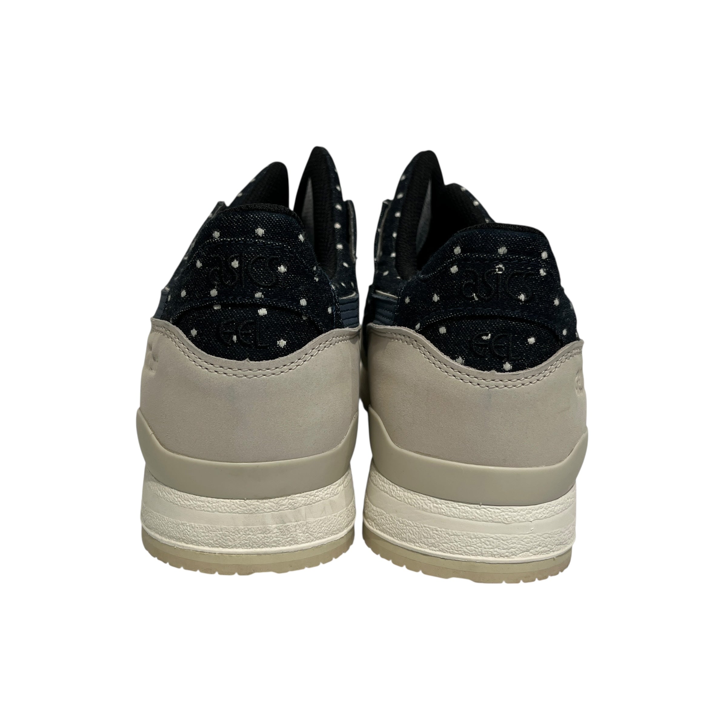 ASICS/Low-Sneakers/US 12/Cotton/WHT/Asics with Polka dot denim view 2