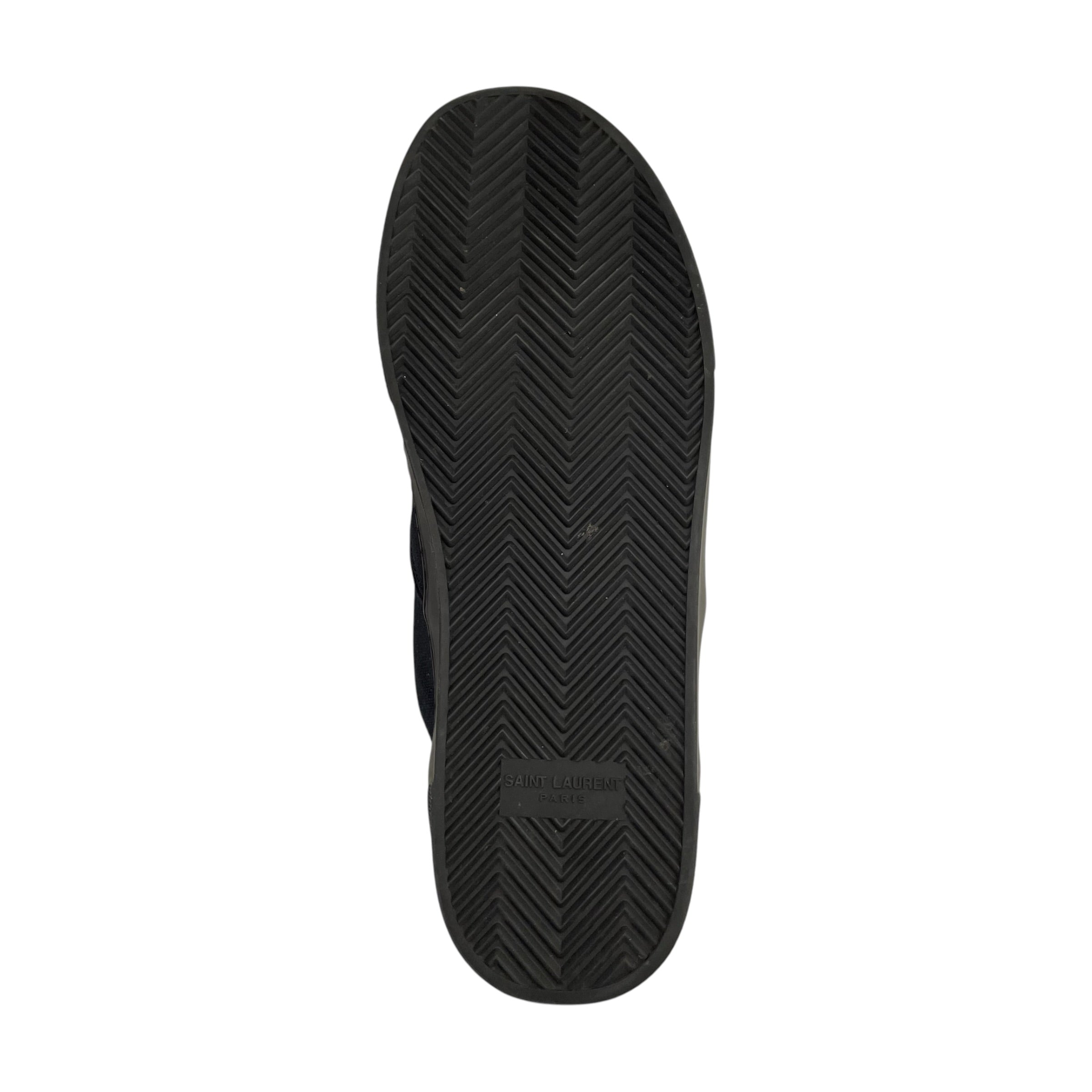SAINT LAURENT/Low-Sneakers/EU 42.5/Cotton/BLK/VENICE LOW TOP view 6