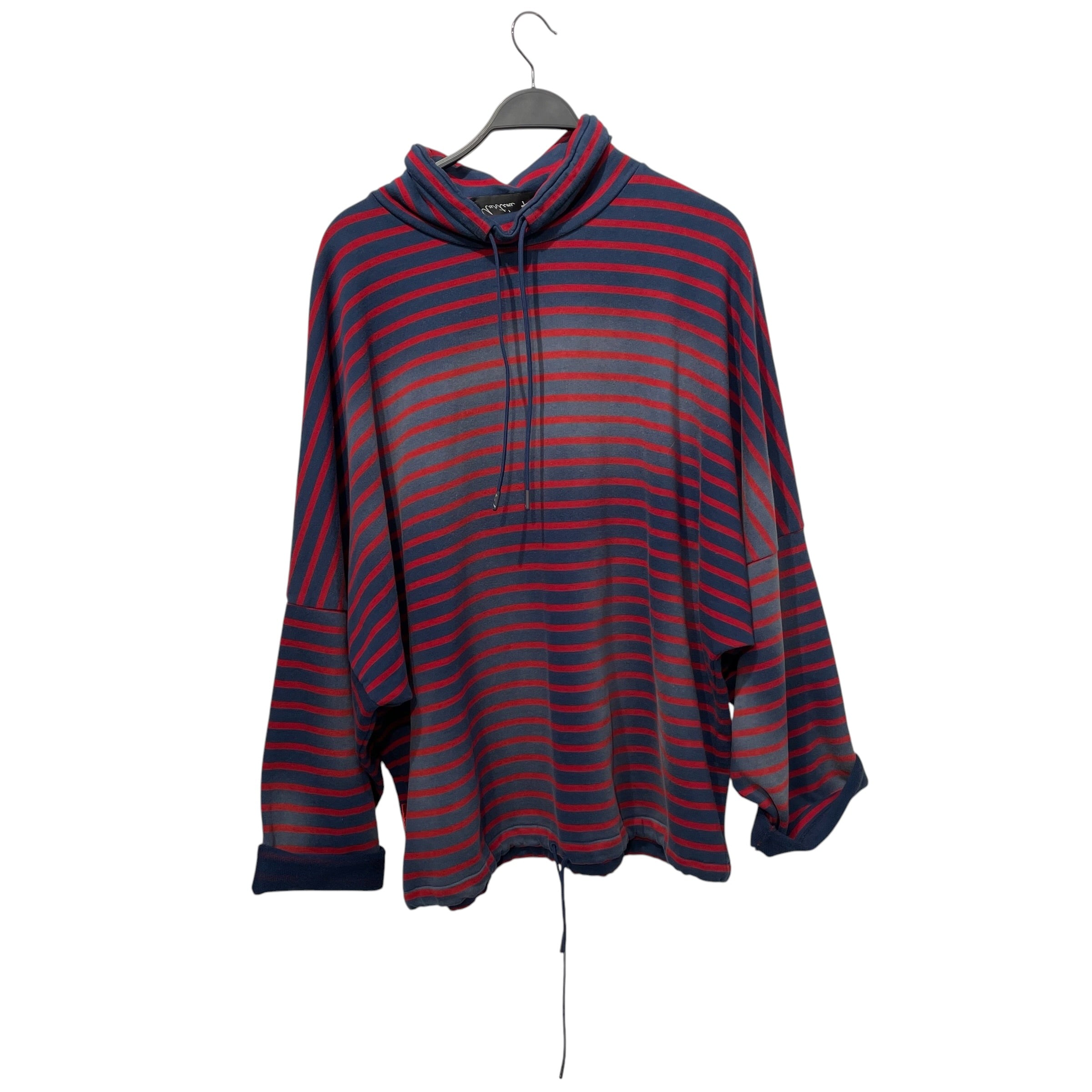 MARTINE ROSE/Sweatshirt/M/Stripe/Cotton/MLT/SUNBLEACHED RED STRIPPED BATWI view 1
