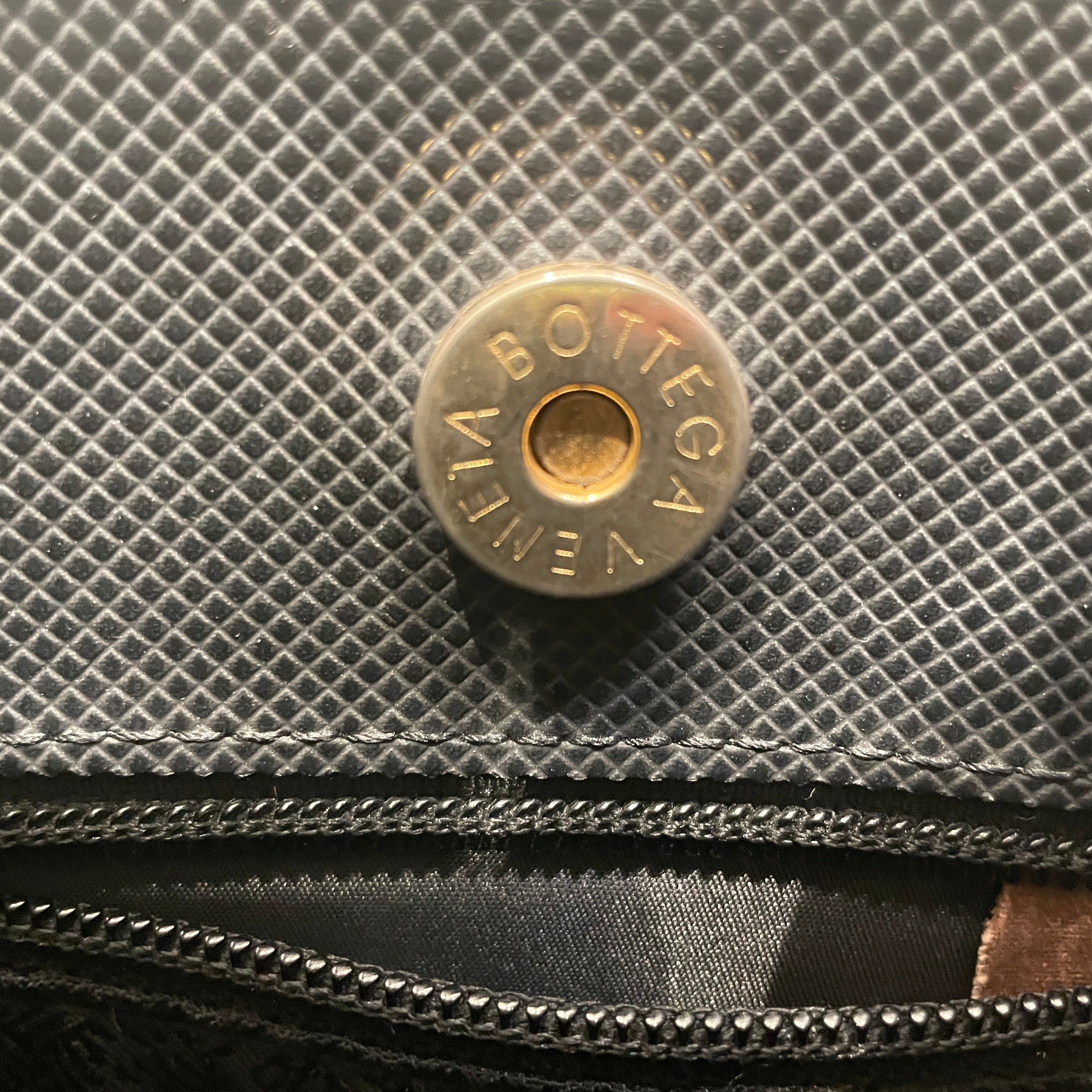 BOTTEGA VENETA/Tote Bag/NVY/RUBBER CANVAS BAG view 3