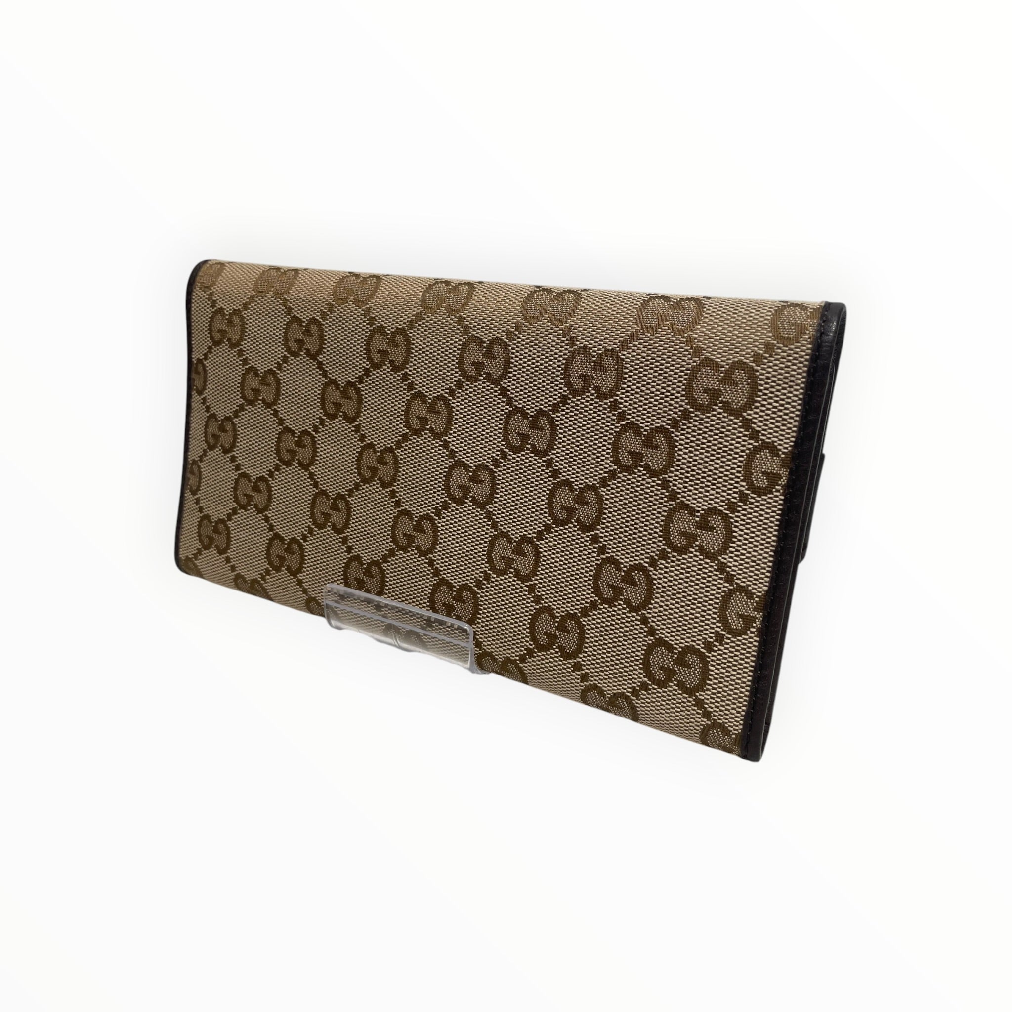 GUCCI/Long Wallet/Monogram/Cotton/BEG/canvas monogram view 2