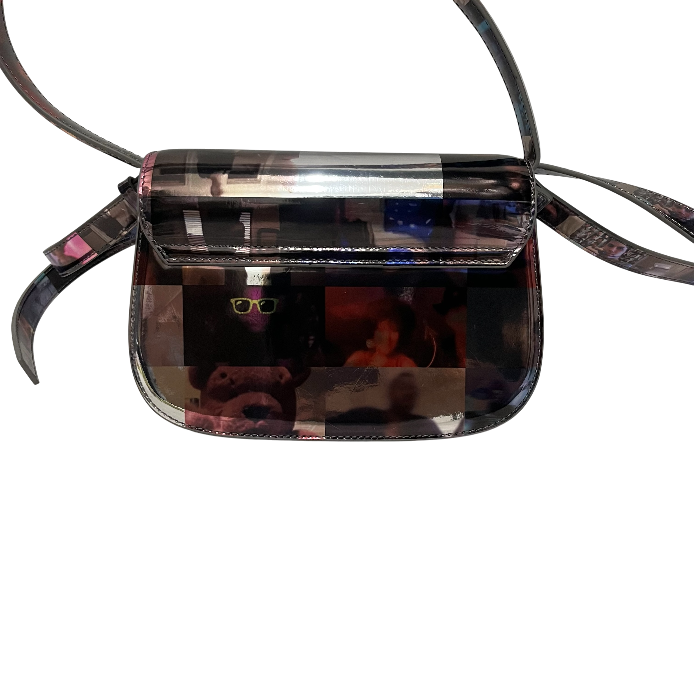 DIESEL/Cross Body Bag/Graphic/Acrylic/MLT/diesel live stream logo bag view 4