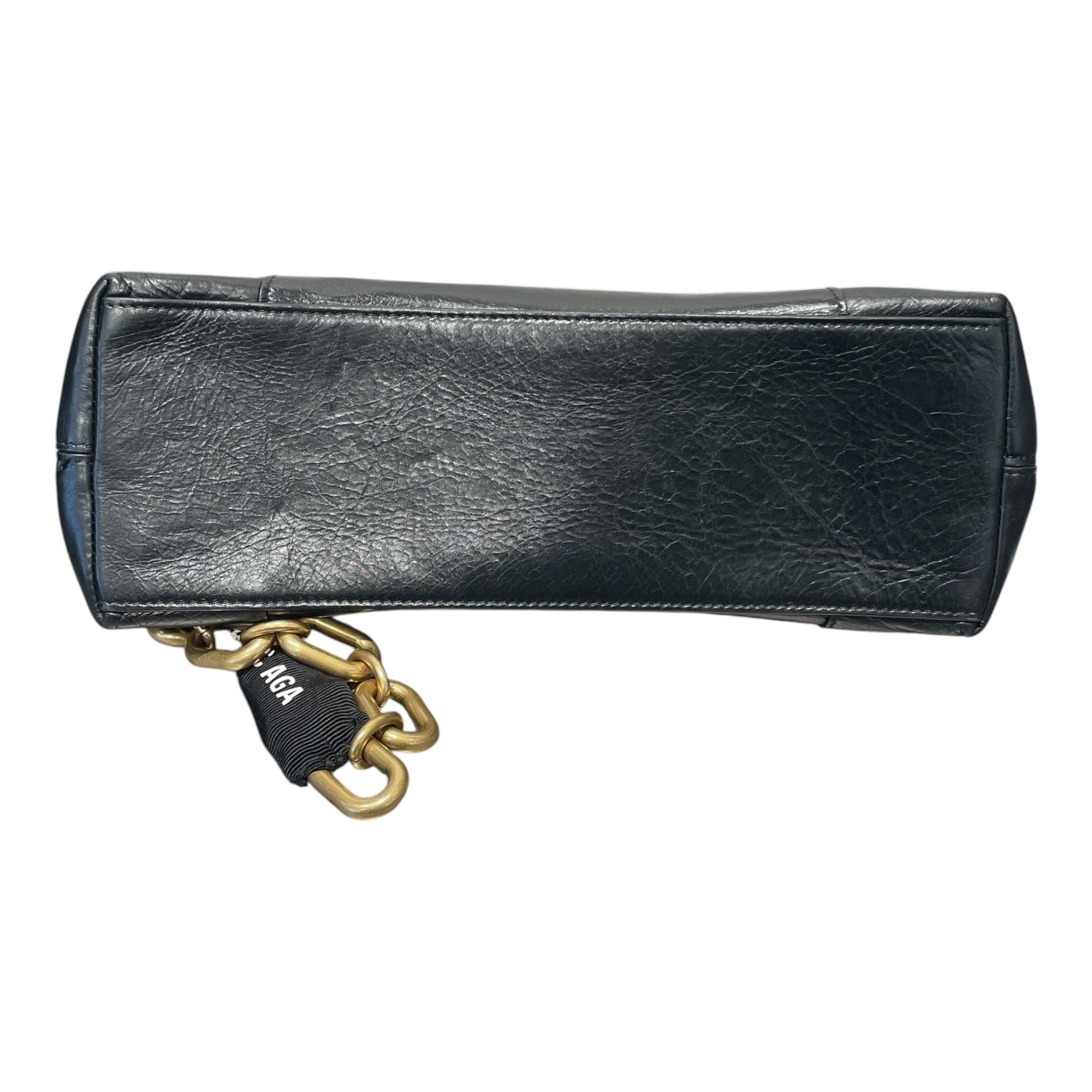 BALENCIAGA/Hand Bag/Leather/BLK/DOWNTOWN HOURGLASS view 5