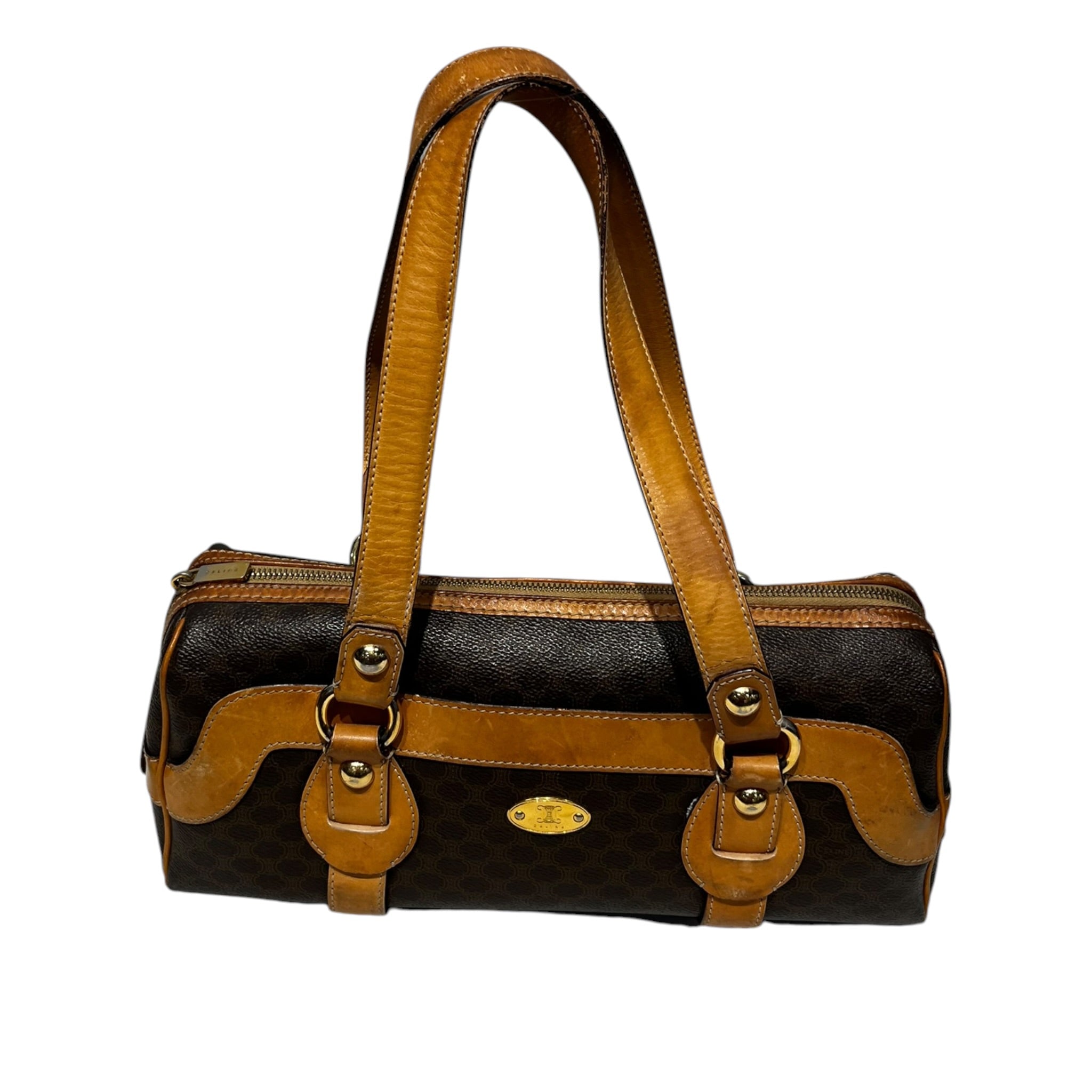CELINE/Boston Bag/Monogram/BRW/celine monogram boston bag view 1