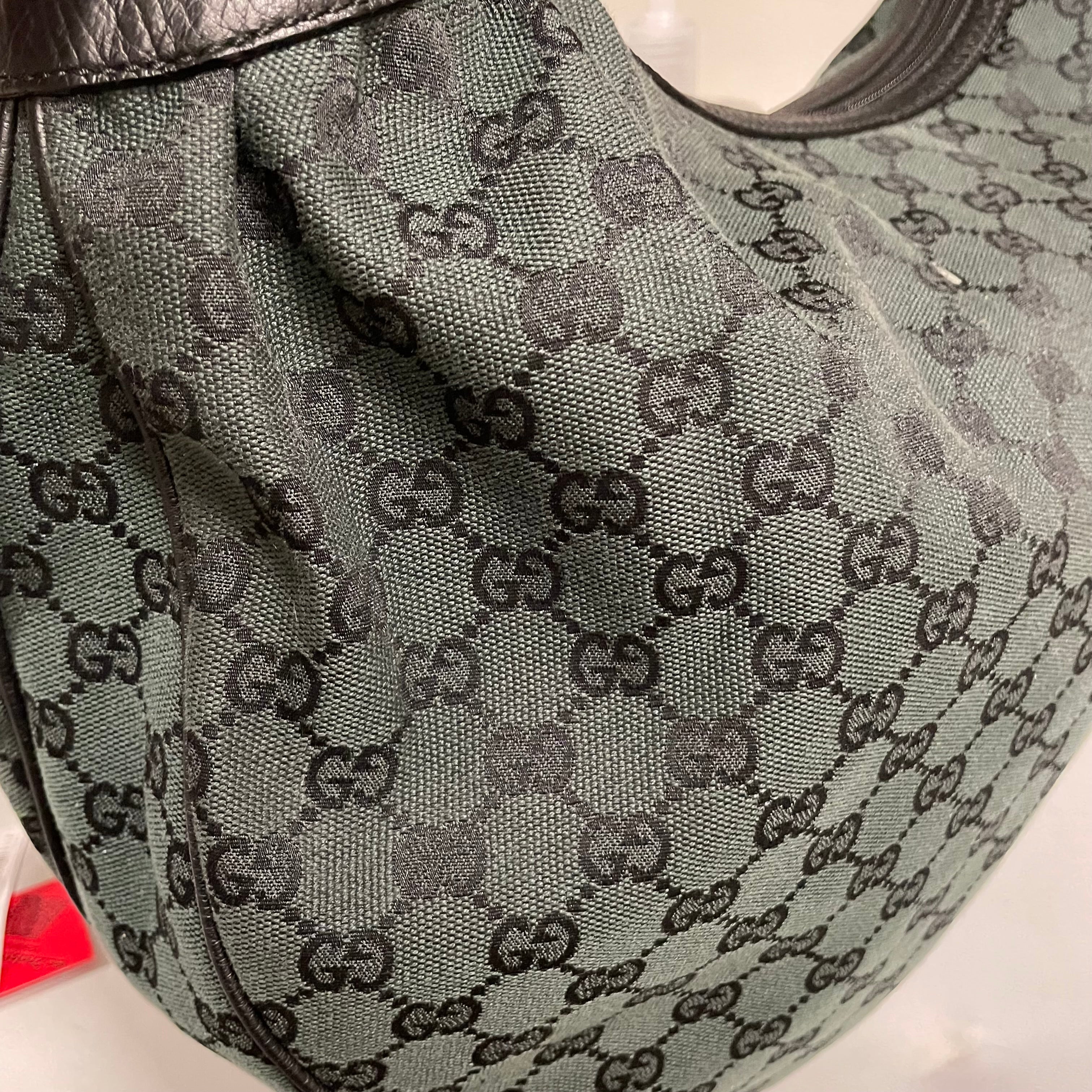 GUCCI/Hand Bag/Monogram/GRN/canvas hobo bag f011918741 view 6