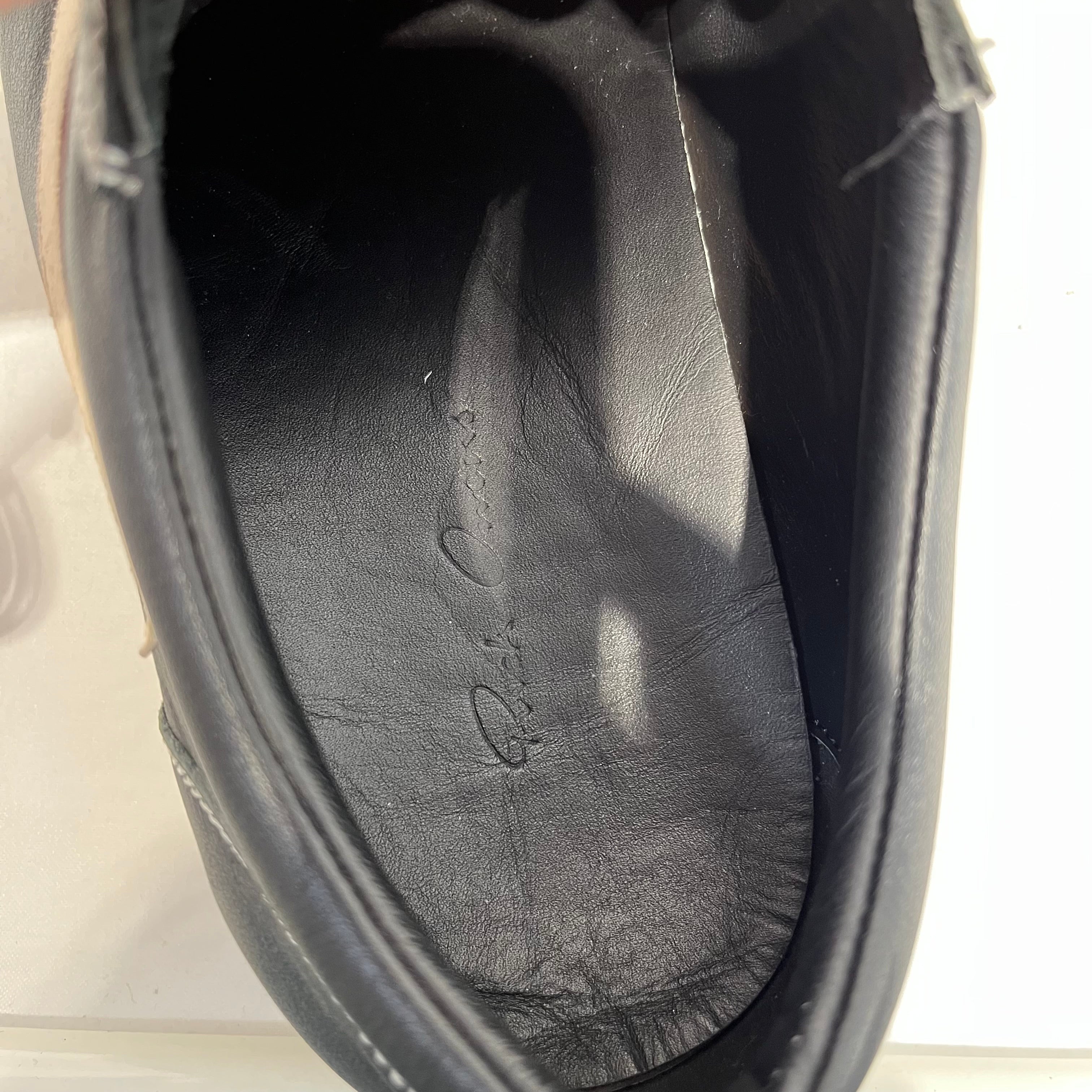 Rick Owens/Low-Sneakers/US 11/Leather/BLK/Vintage Sneaker view 3