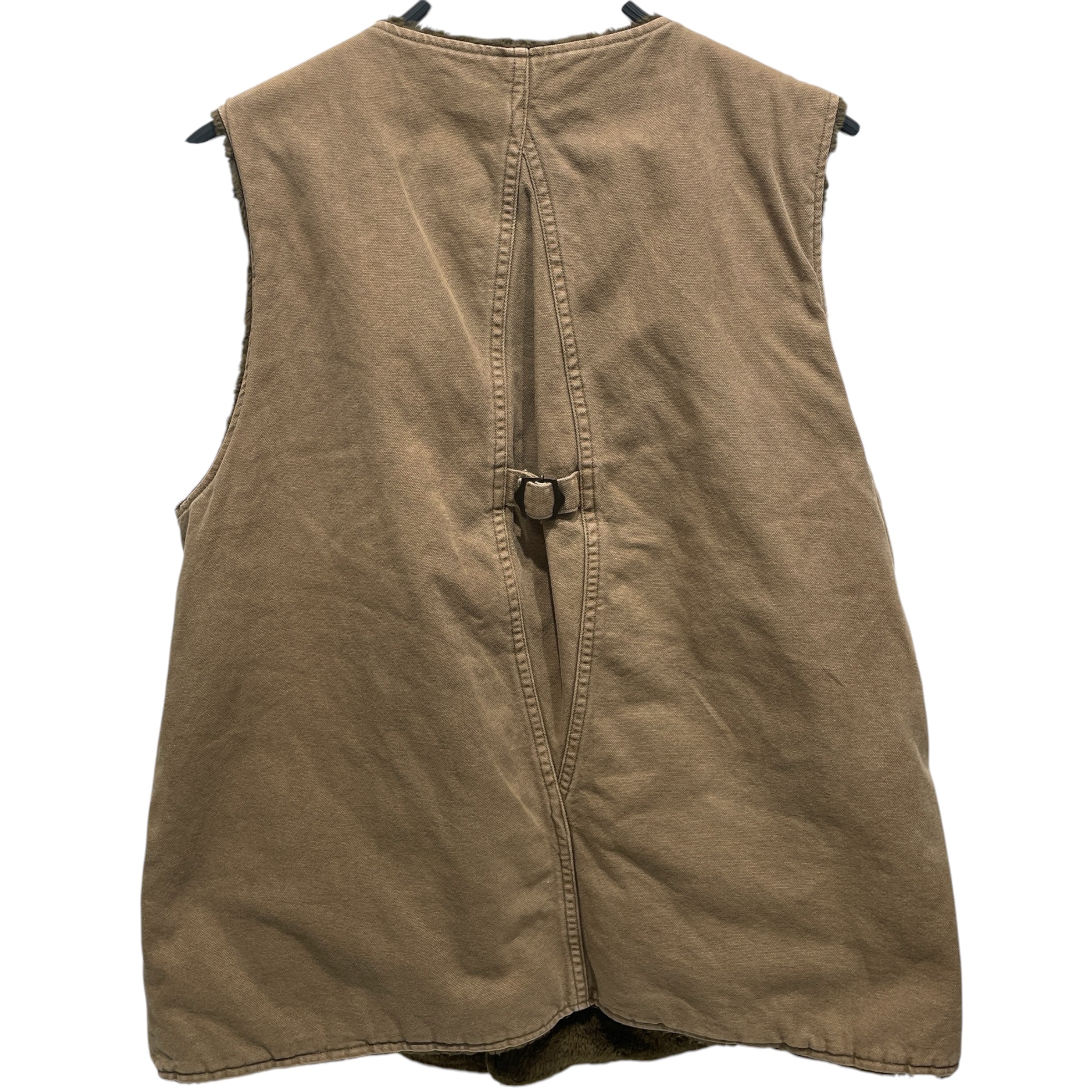 KAPITAL/Fleece Vest/L/Cotton/KHK/Khaki Boa Fleece Button Vest view 2