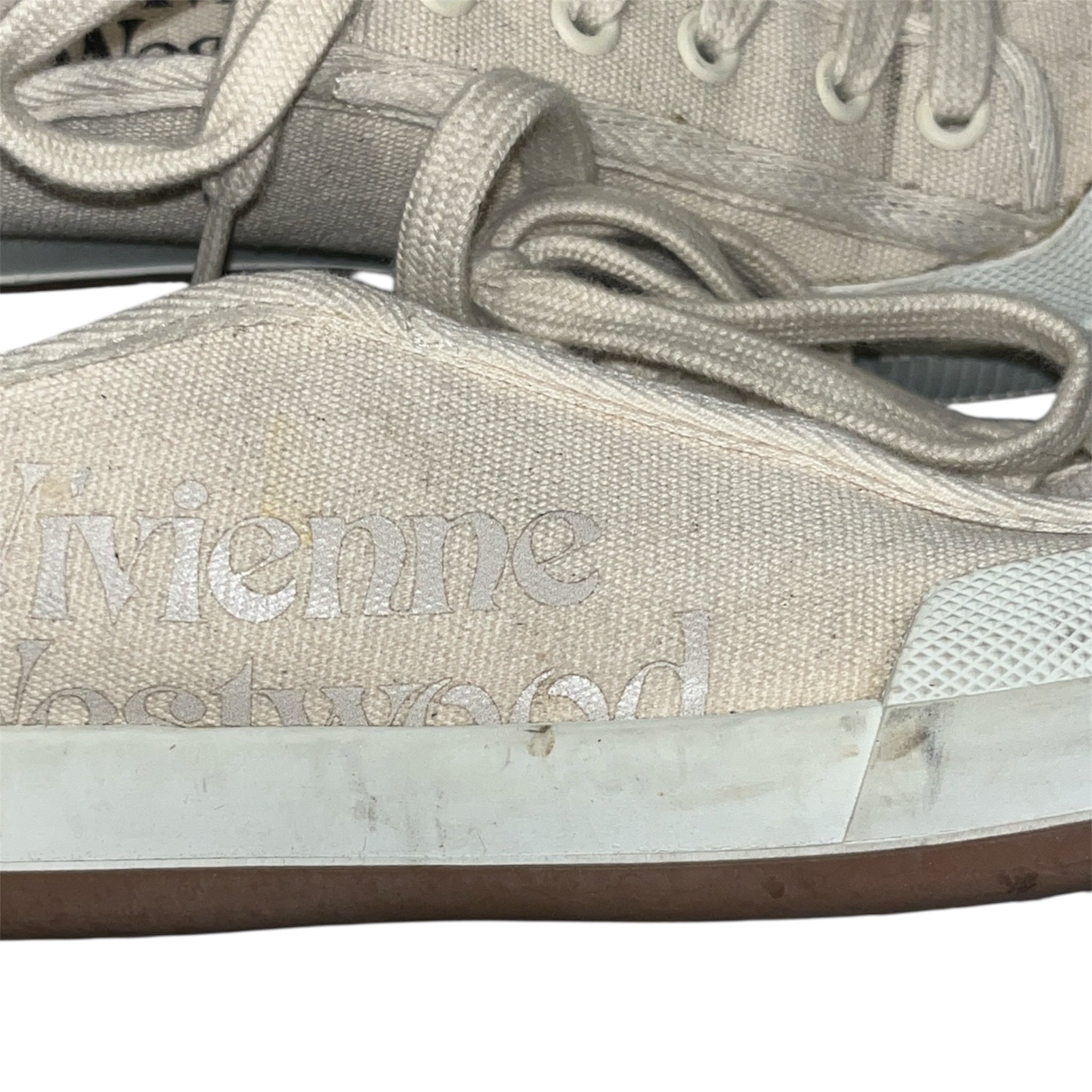 Vivienne Westwood/Low-Sneakers/EU 39/Cotton/CRM/ANIMAL GYM view 4