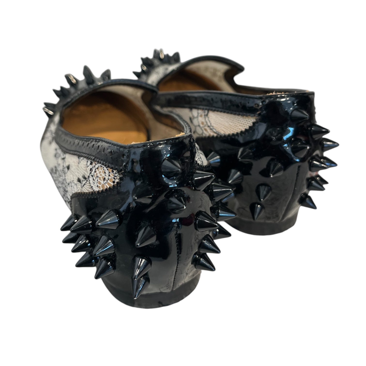MIHARA YASUHIRO/Flat Shoes/BLK/black spikes view 2