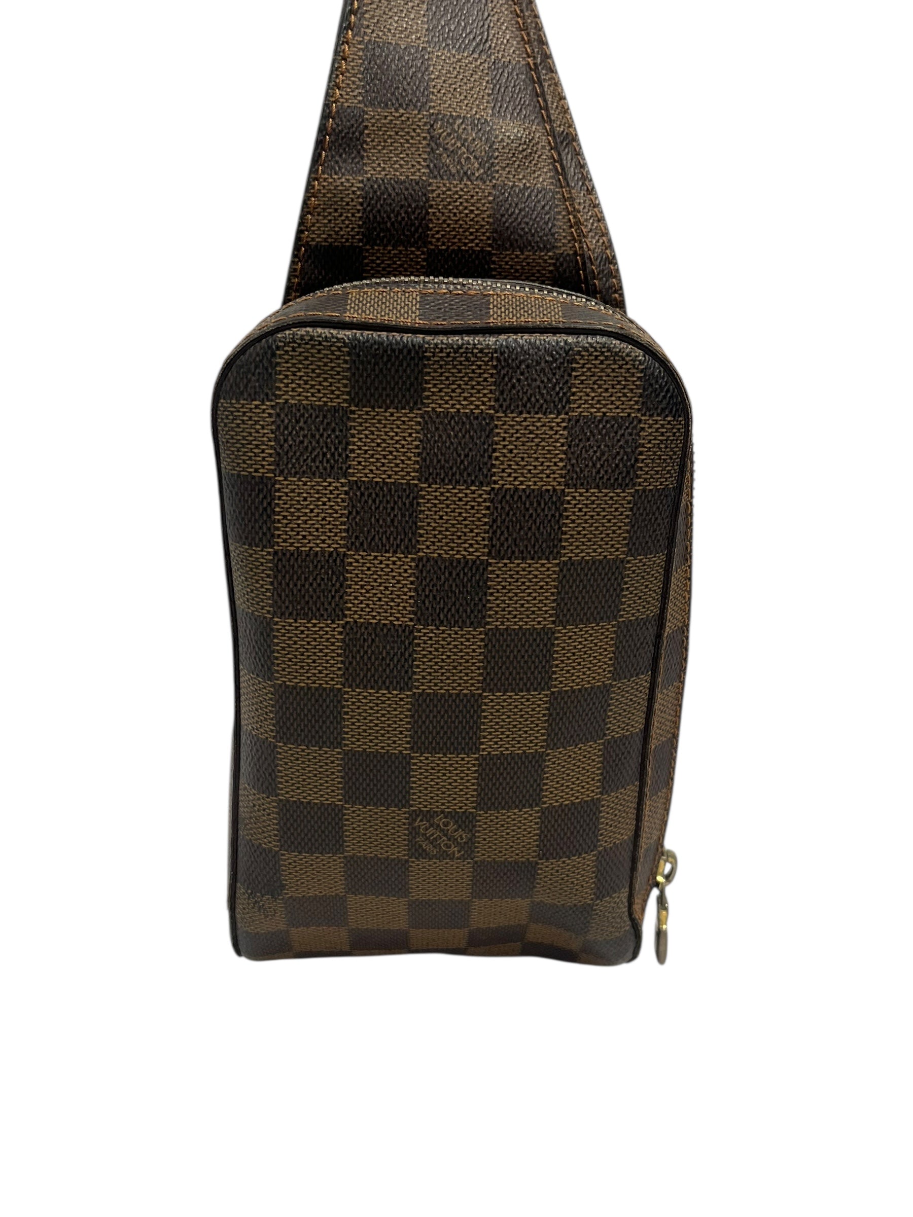 LOUIS VUITTON/Fanny Pack/Monogram/Leather/BRW/DAMIER EBENE GERONIMOS FANNY view 5
