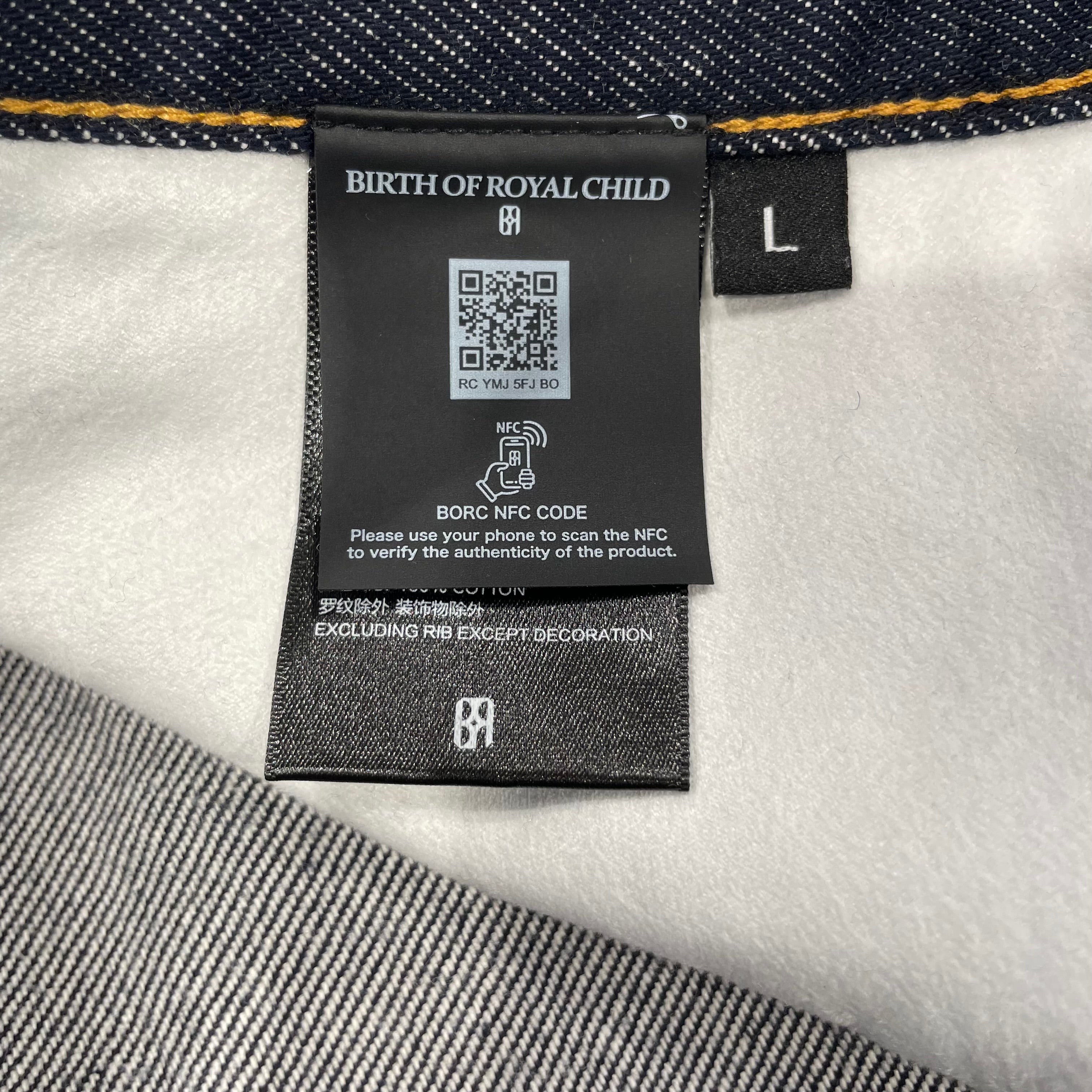 Birth Of Royal Child/Pants/L/Denim/NVY/RHINESTONE view 6