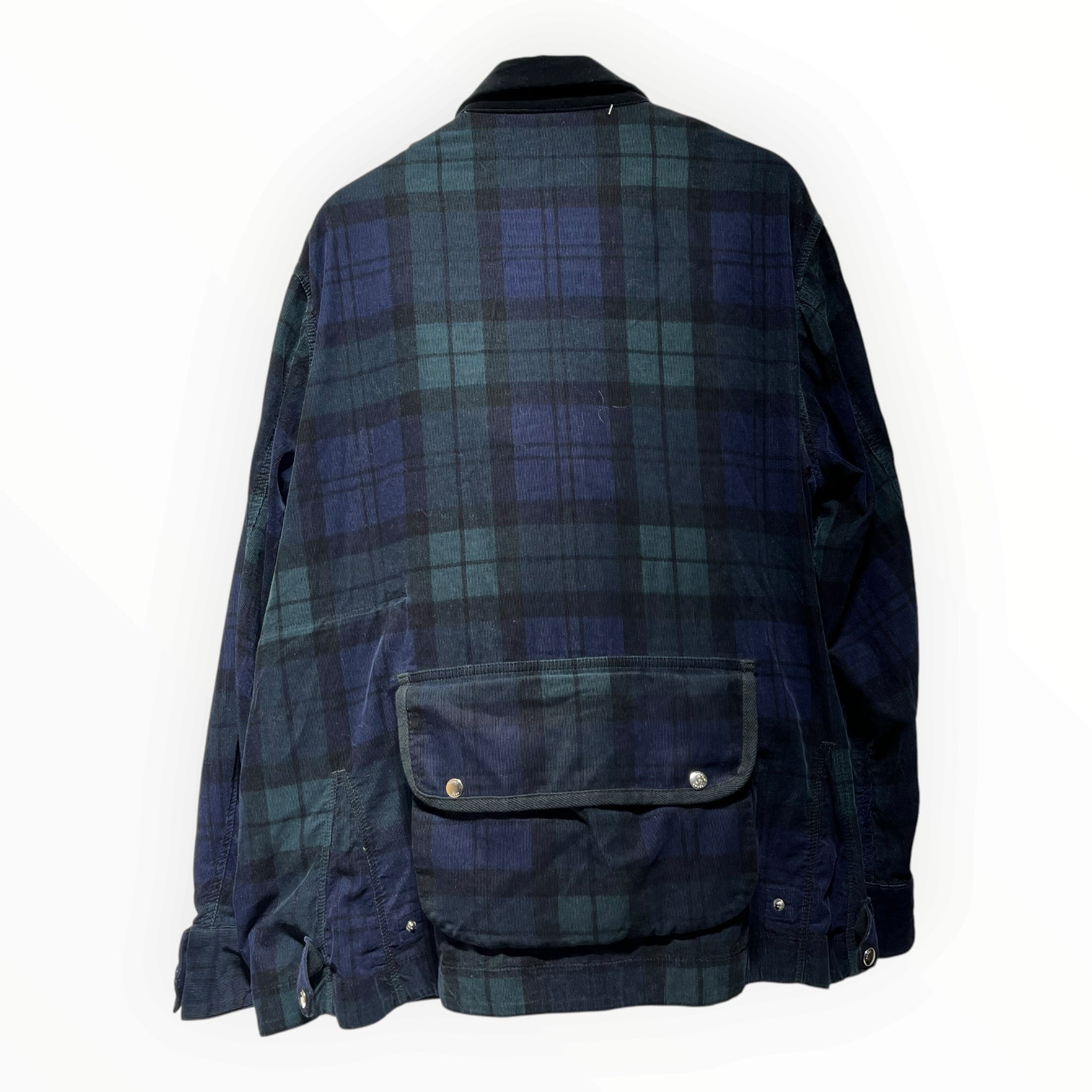 Sacai/Tailored Jkt/3/Wool/GRN/Plaid/Belt Bag Attachment view 2
