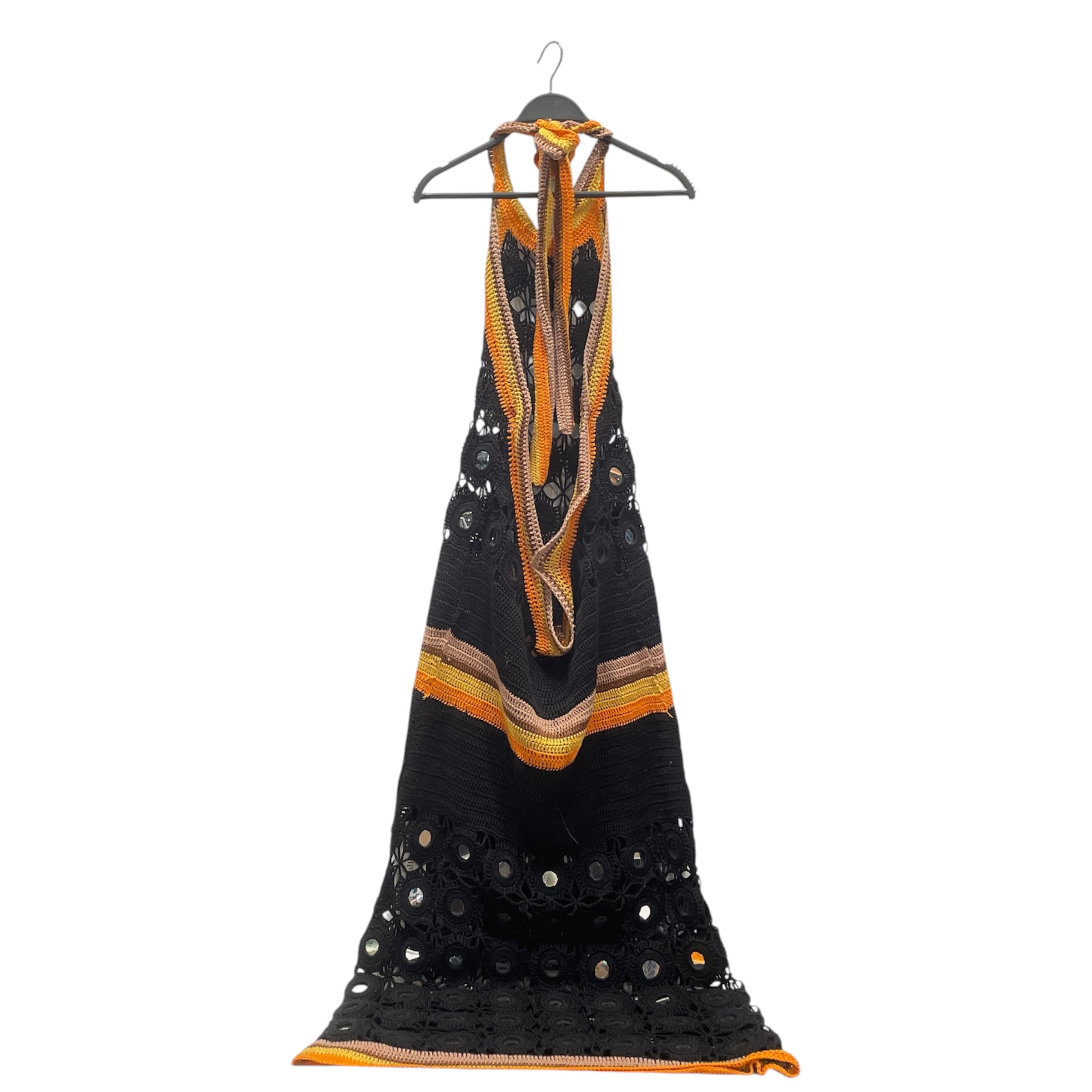 WALES BONNER/Dress/All Over Print/Cotton/BLK/MIRROR view 2