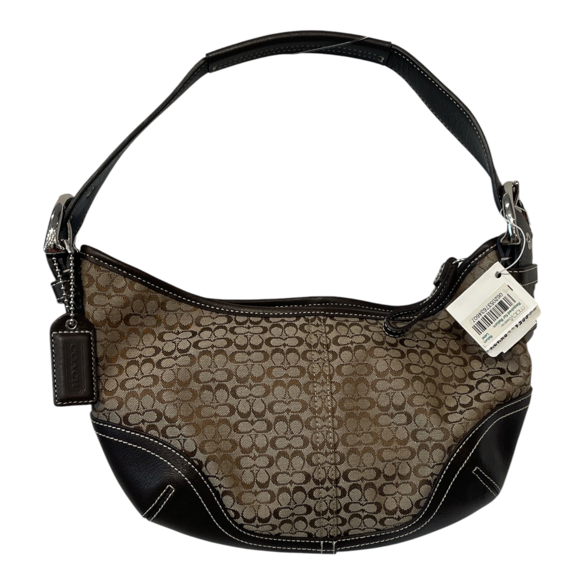COACH/Hand Bag/Monogram/Cotton/BEG/DEADSTOCK EARLY 2000'S W TAGS view 1