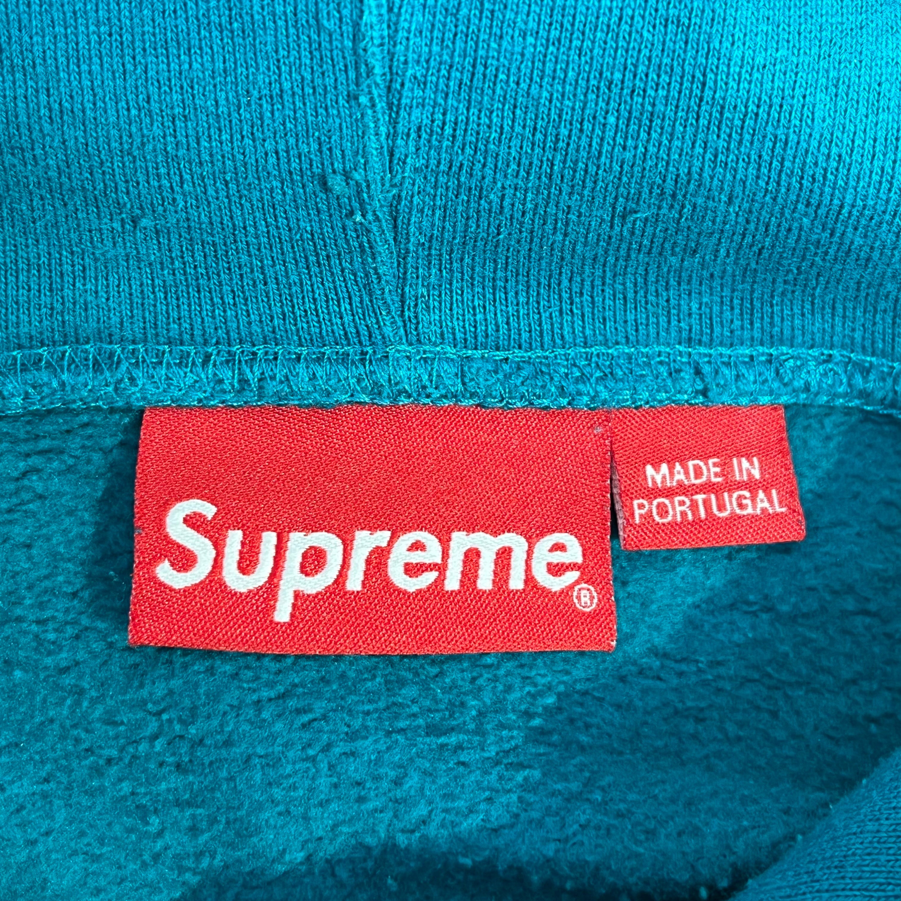 Supreme/Hoodie/XXL/Cotton/BLU/WHITE CURSIVE TEAL HOODIE view 3